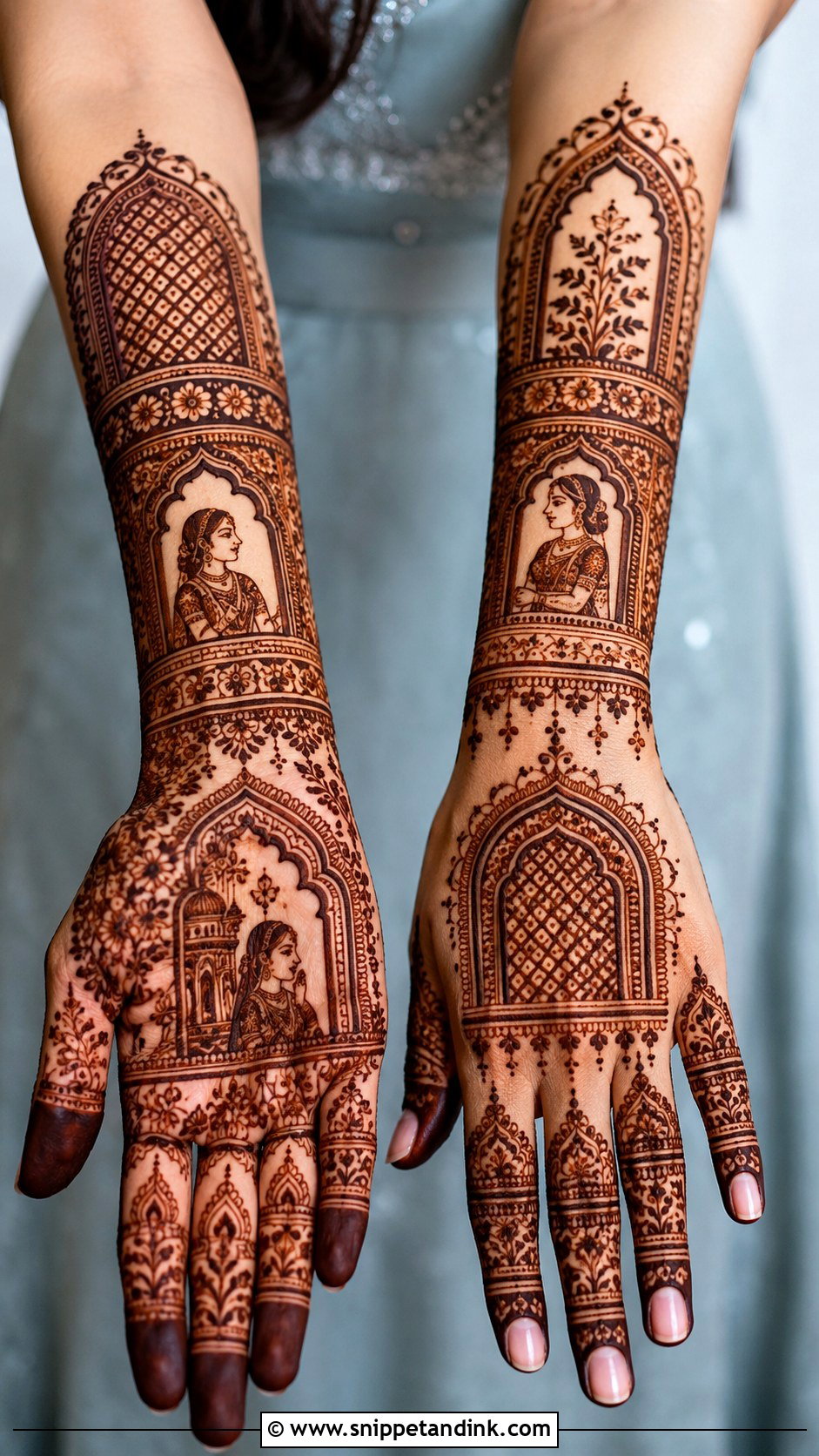 Jharokha Mehndi Design - Snippet and Ink - 35 Trending Mehndi Designs