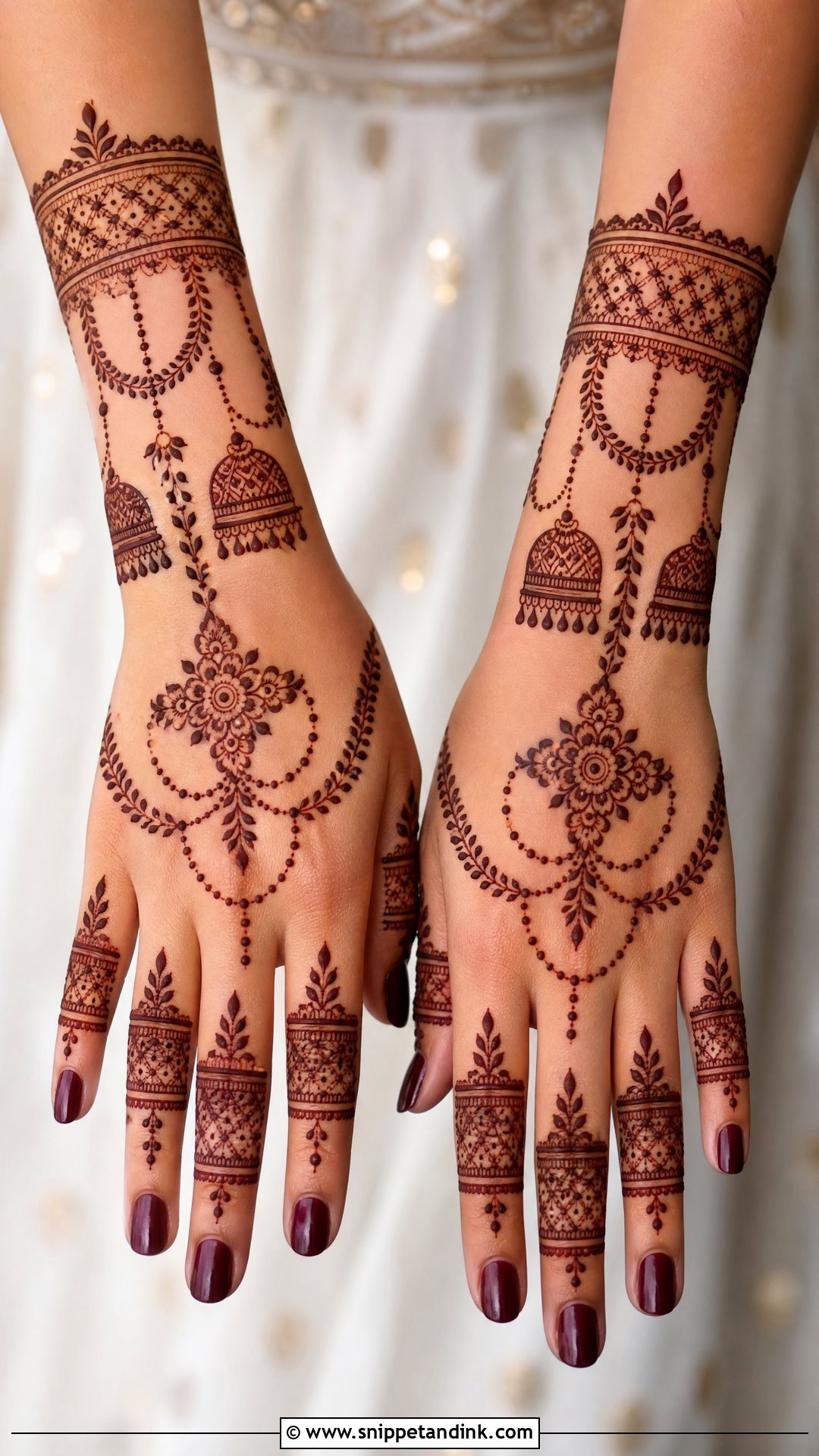 Jhumka Rakhi Mehndi Design - Snippet and Ink - 30 Rakhi Mehndi Designs