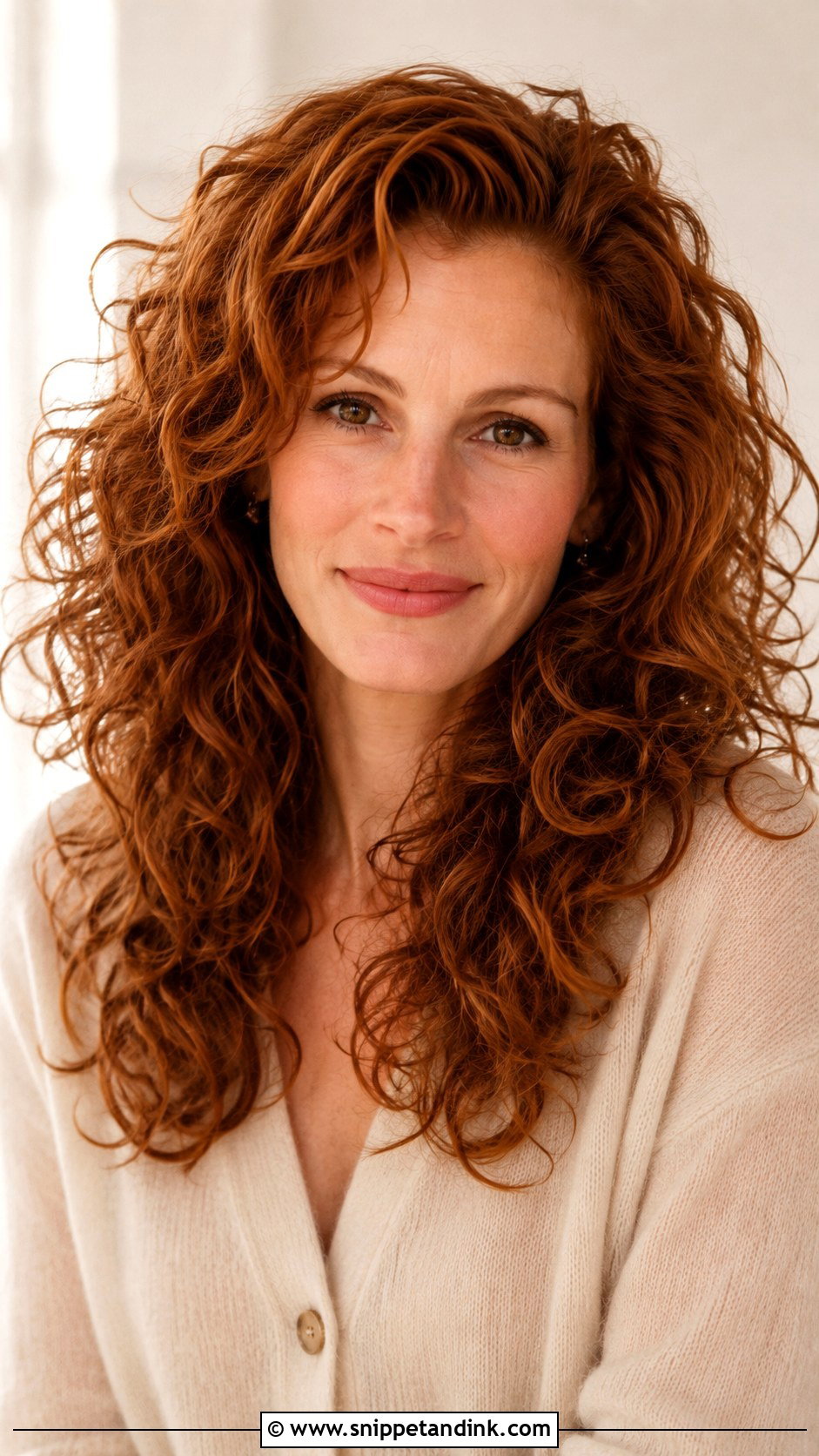 Julia Roberts Long Layered Curls - Snippet and Ink - 15 Julia Roberts My Best Friends Wedding Hair Ideas