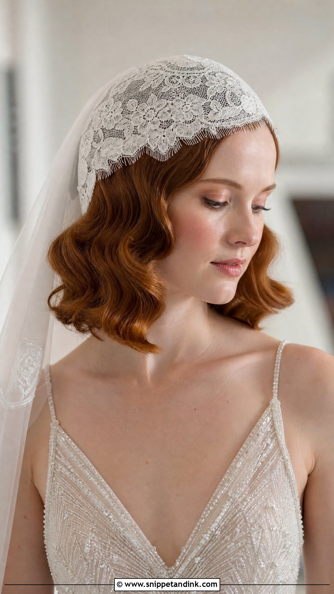 Juliet Cap Veil - Snippet and Ink - 30 Hair Accessories for Wedding