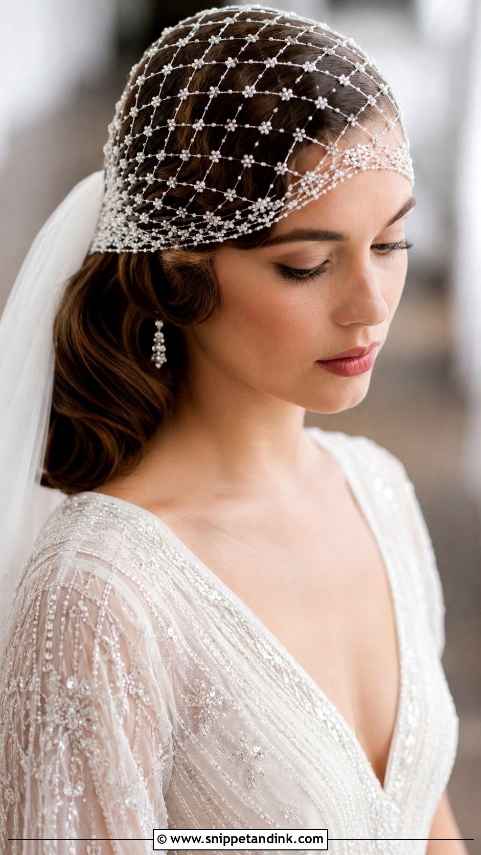 Juliet Cap Veil - Snippet and Ink - 25 Bridal Hair Decorations