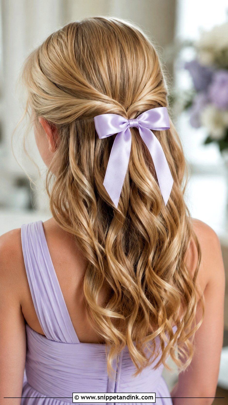 Junior Bridesmaid Bow Hairstyle - Snippet and Ink - 25 Junior Bridesmaid Hair Ideas