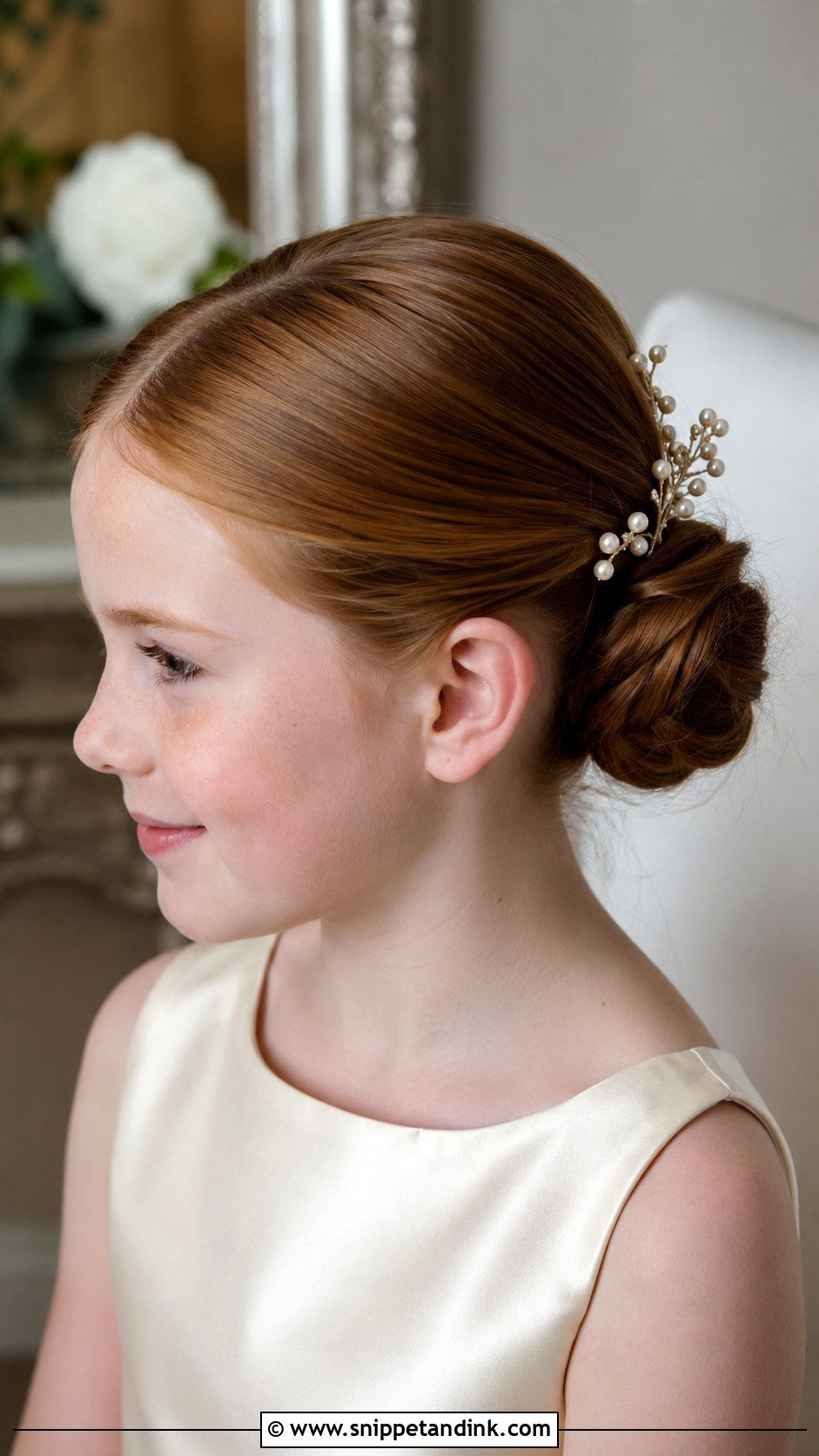 Junior Bridesmaid Chignon Updo - Snippet and Ink - 20 Junior Bridesmaid Hair Updo Ideas