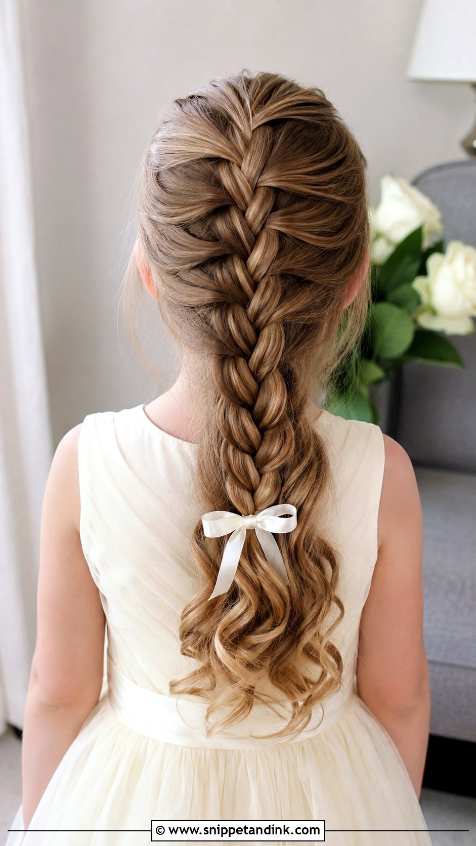 Junior Bridesmaid Dutch Braid Hairstyle - Snippet and Ink - 25 Junior Bridesmaid Hairstyles