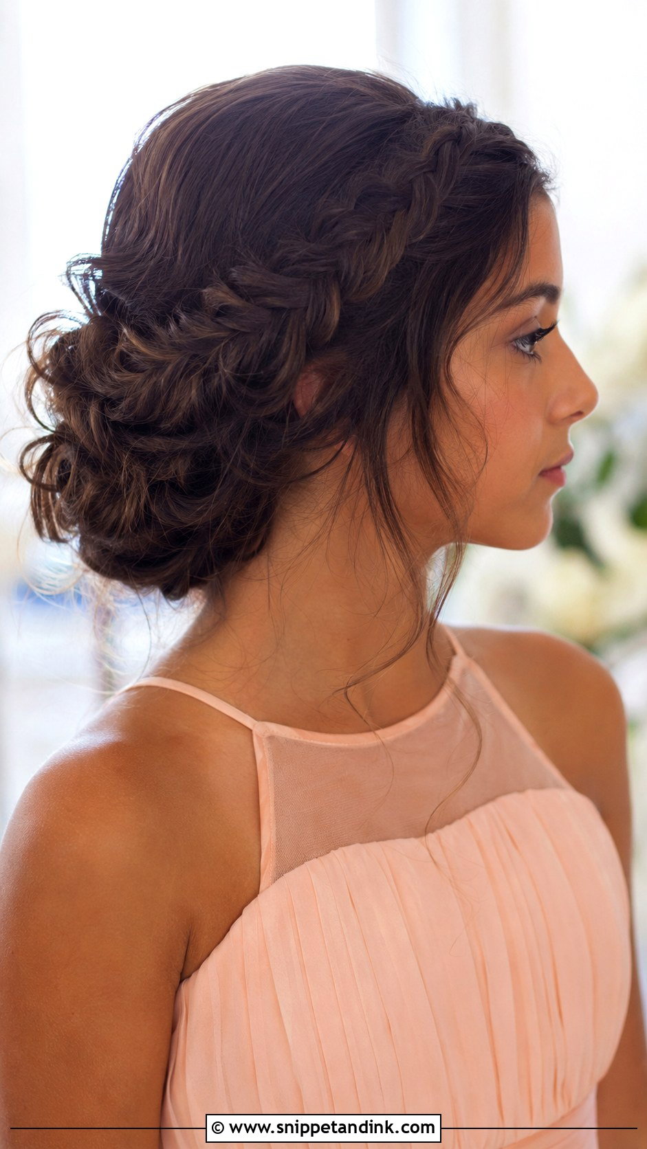 Junior Bridesmaid Fishtail Braid Updo - Snippet and Ink - 20 Junior Bridesmaid Hair Updo Ideas