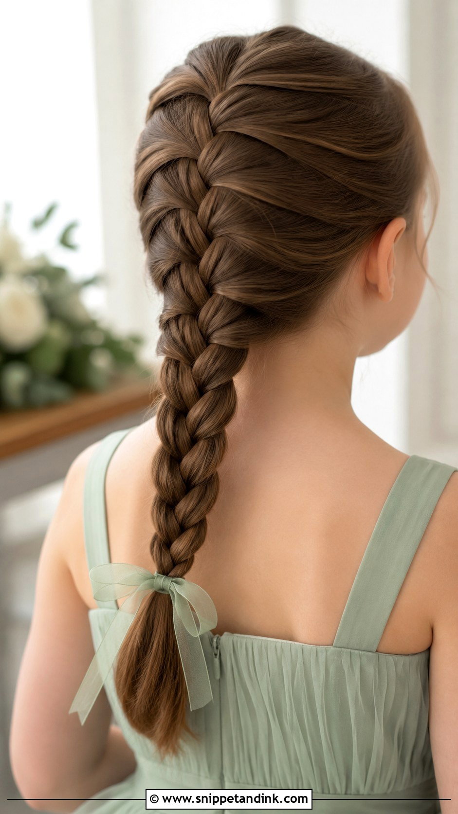 Junior Bridesmaid French Braid - Snippet and Ink - 25 Junior Bridesmaid Hair Ideas