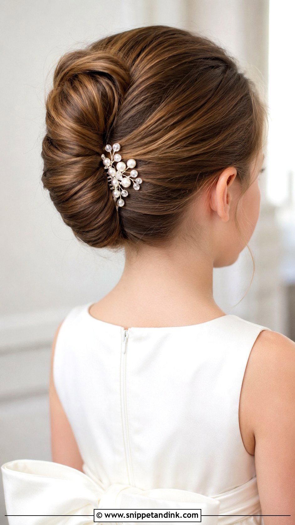 Junior Bridesmaid French Twist Updo - Snippet and Ink - 20 Junior Bridesmaid Hair Updo Ideas