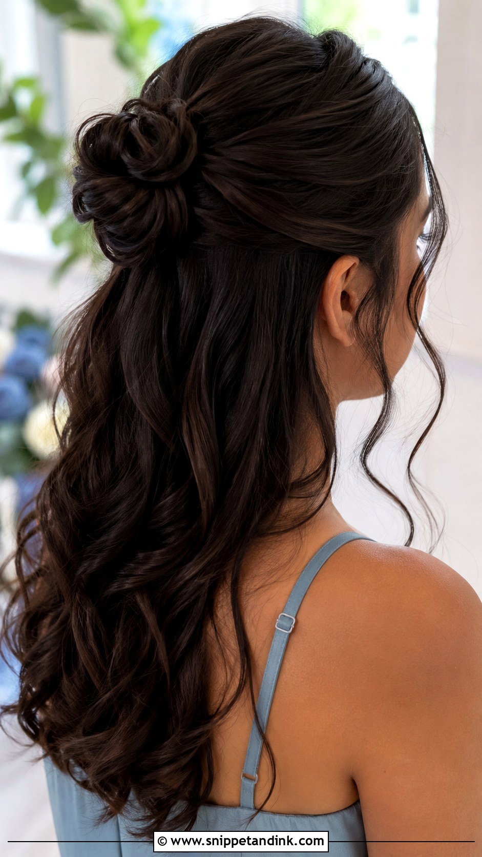 Junior Bridesmaid Half Up Bun Updo - Snippet and Ink - 20 Junior Bridesmaid Hair Updo Ideas