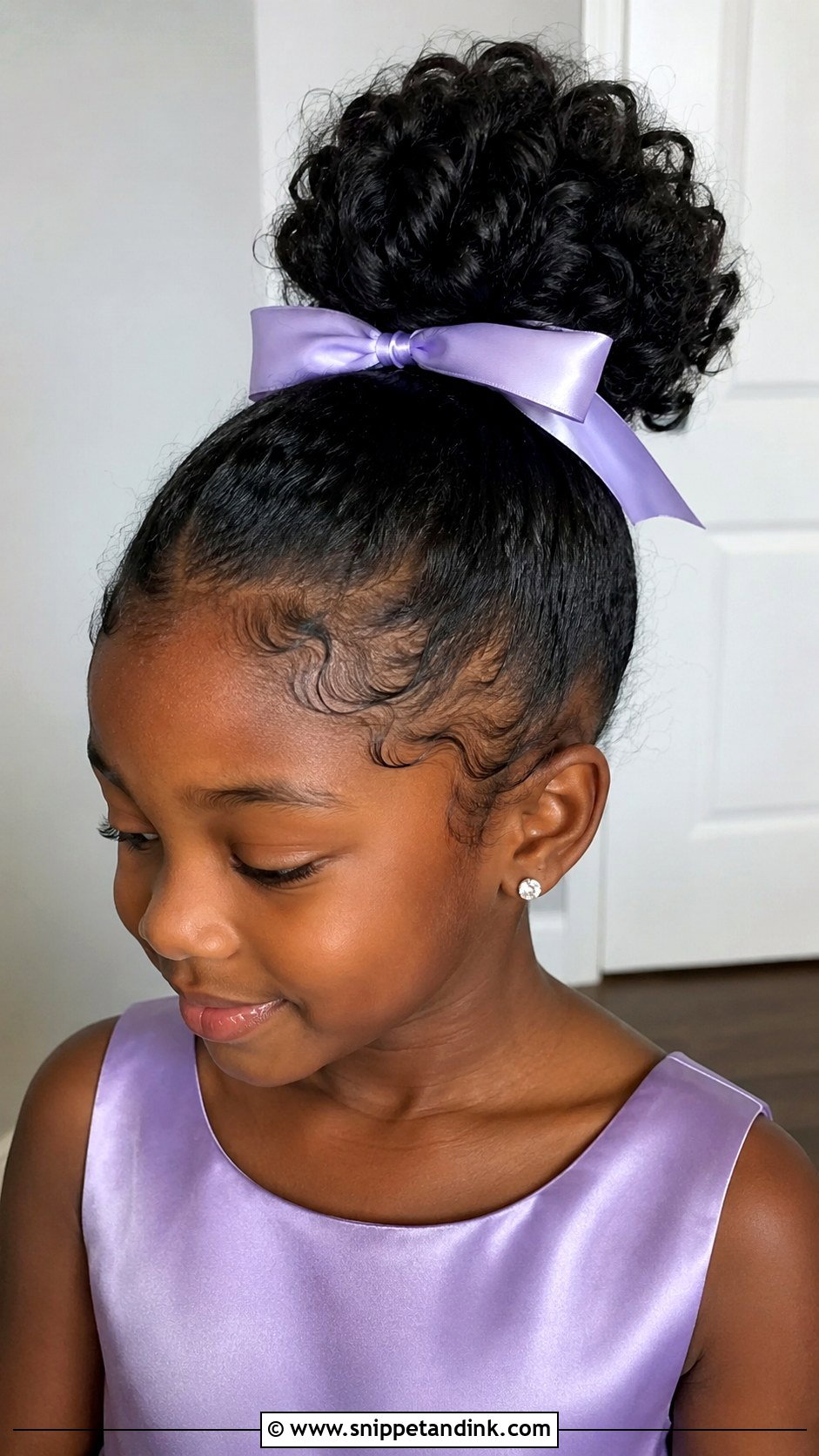 Junior Bridesmaid High Bun Hairstyle - Snippet and Ink - 25 Junior Bridesmaid Hairstyles