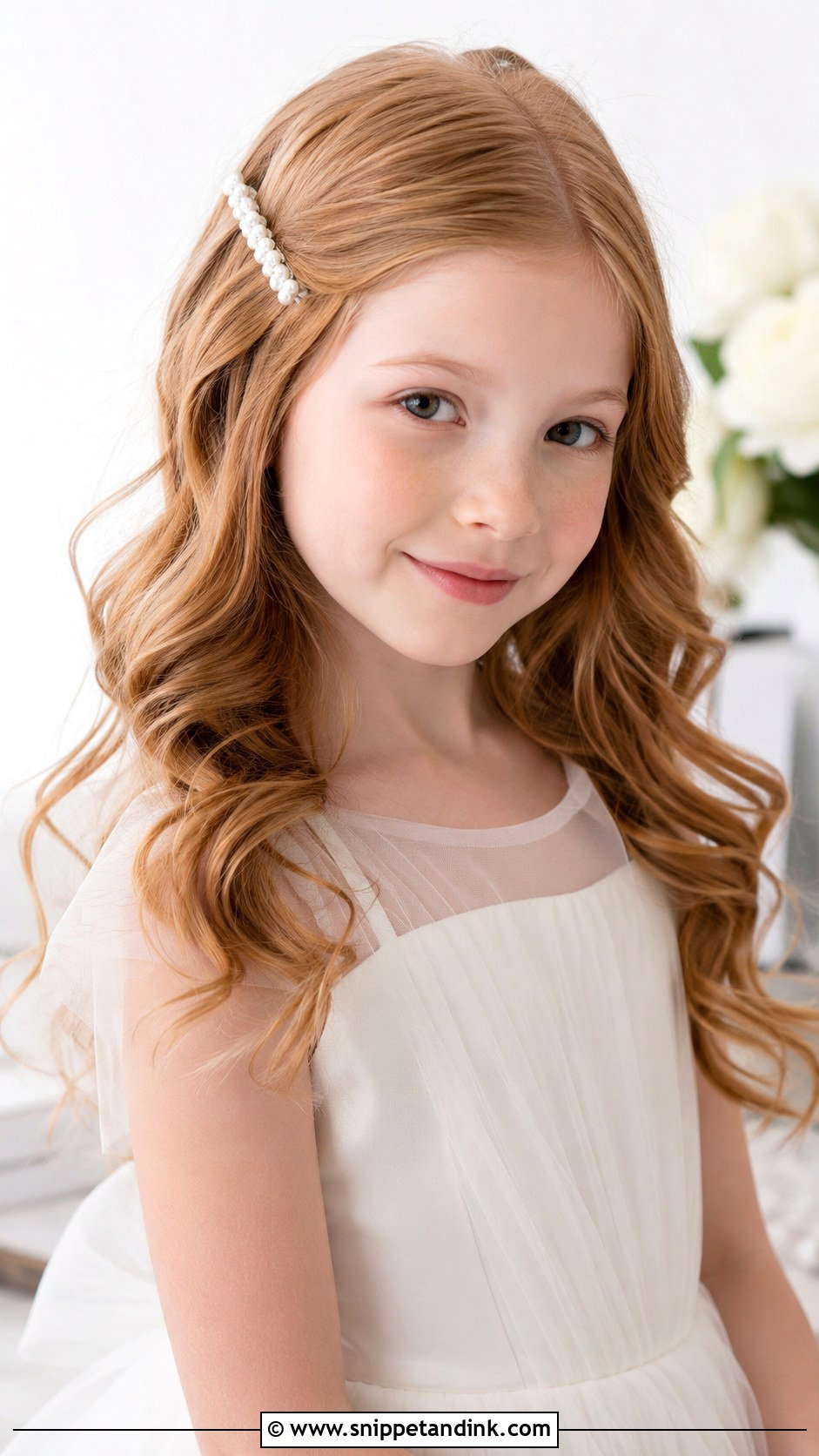 Junior Bridesmaid Loose Curls Hairstyle - Snippet and Ink - 25 Junior Bridesmaid Hairstyles