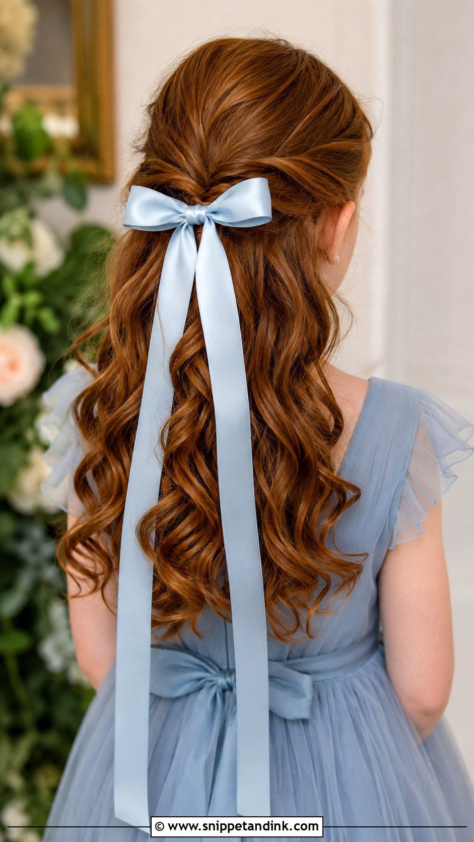 Junior Bridesmaid Ribbon Hairstyle - Snippet and Ink - 25 Junior Bridesmaid Hairstyles