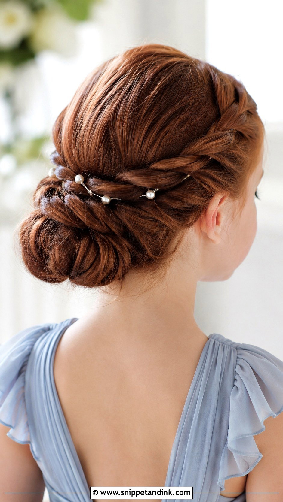 Junior Bridesmaid Rope Braid Updo - Snippet and Ink - 20 Junior Bridesmaid Hair Updo Ideas