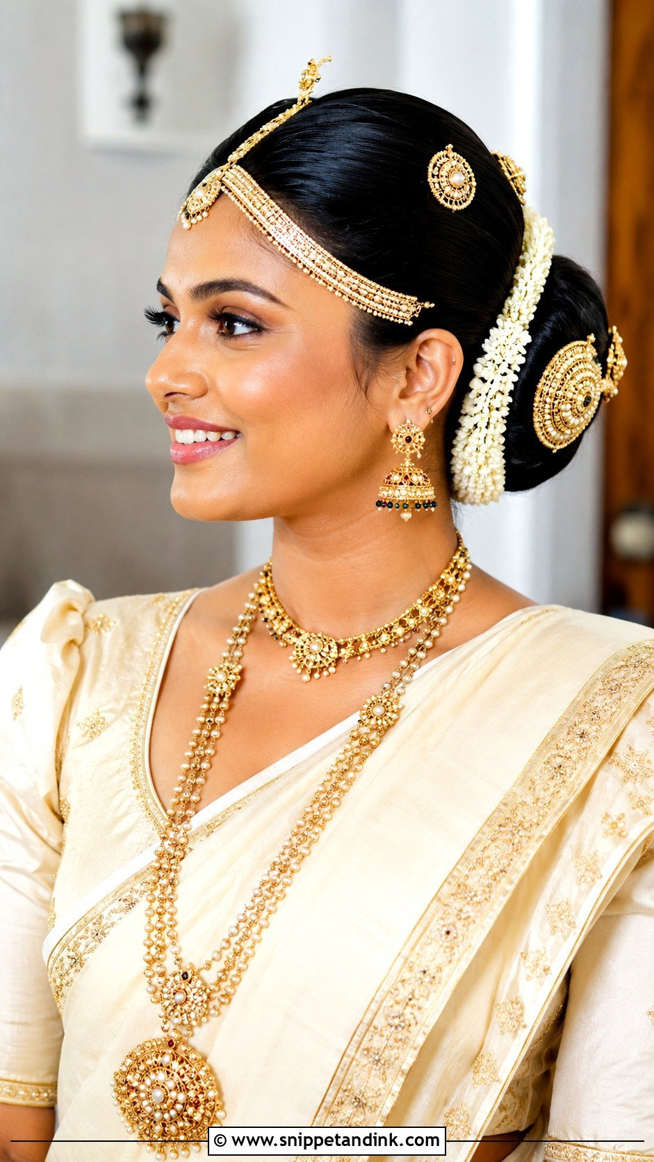Kandyan Bride Sinhala Konde - Snippet and Ink - 15 Modern Kandyan Bride Hairstyles