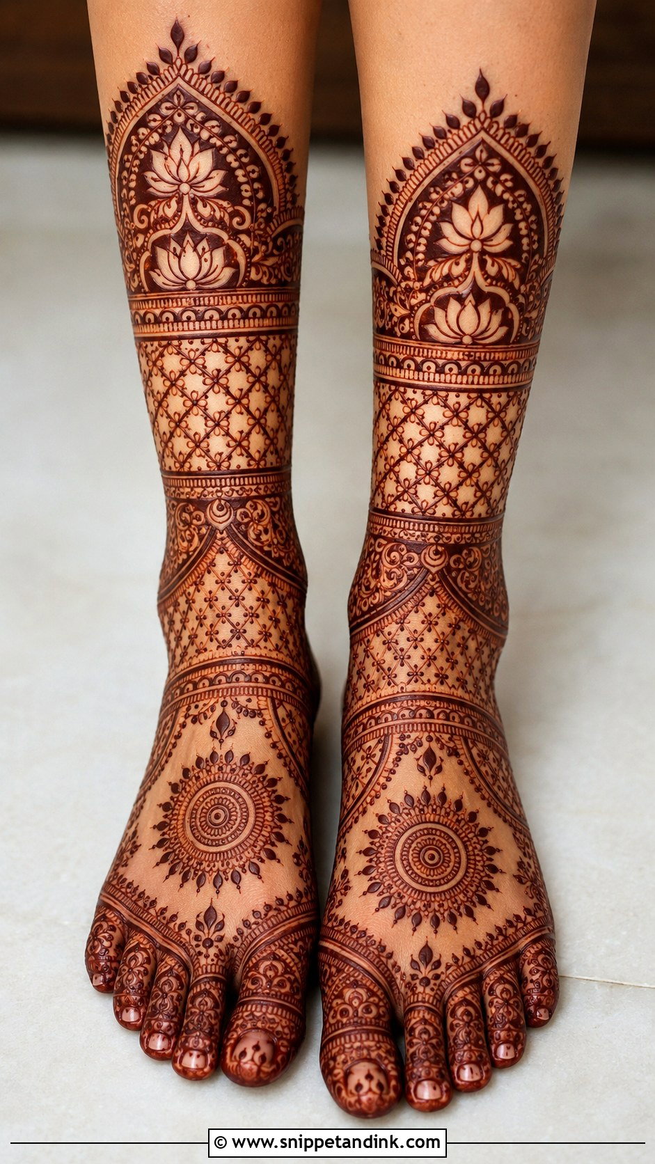 Karwa Chauth Leg Mehndi Design - Snippet and Ink - 35 Leg Mehndi Design Ideas