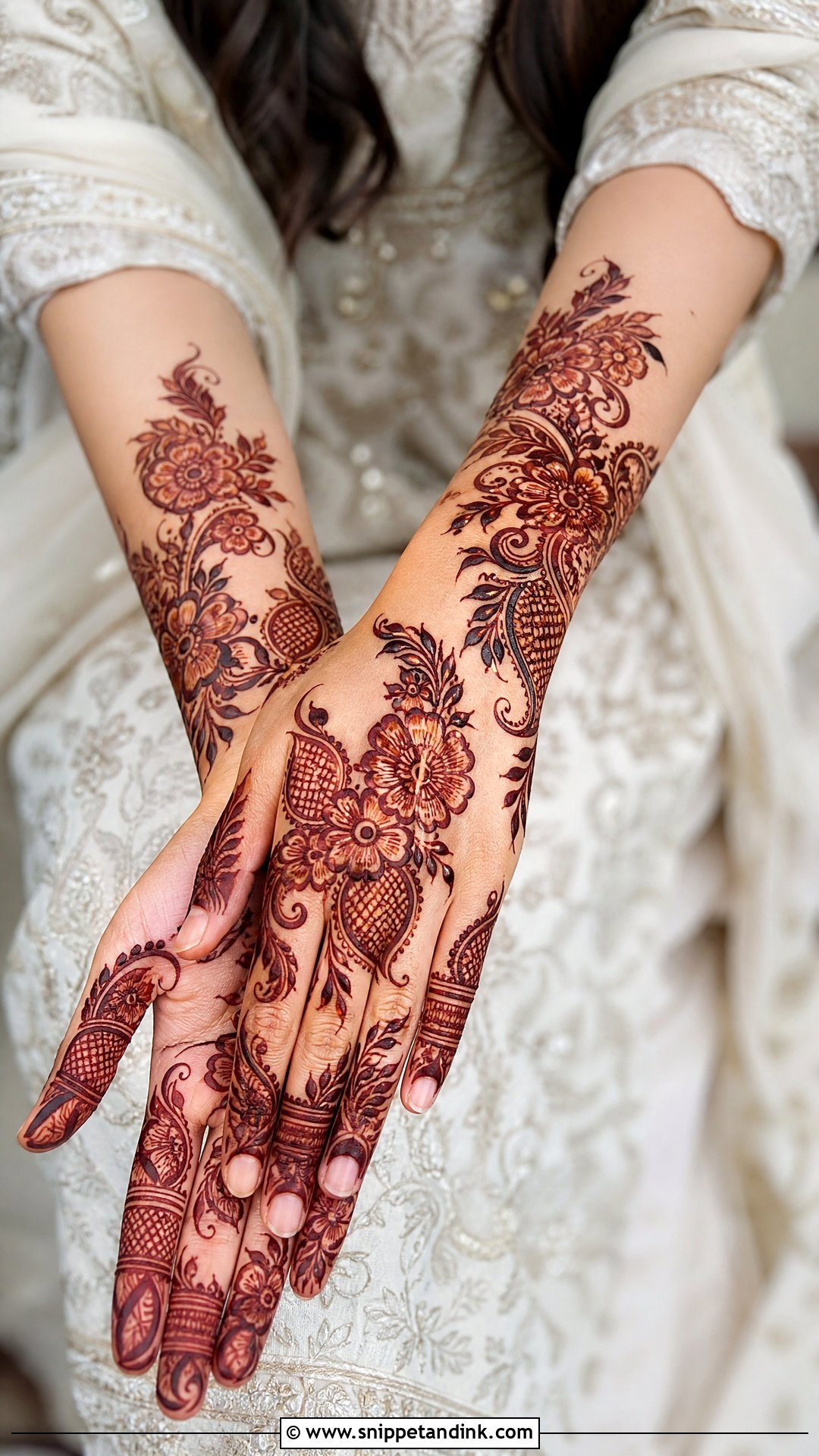 Kashees Arabic Bridal Mehndi - Snippet and Ink - 20 Kashees Bridal Mehndi Design Ideas