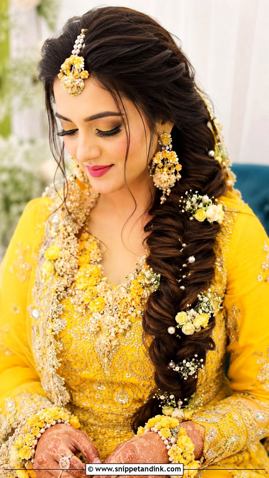 Kashees Bridal Fish Braid - Snippet and Ink - 20 Kashees Bridal Hairstyle Ideas