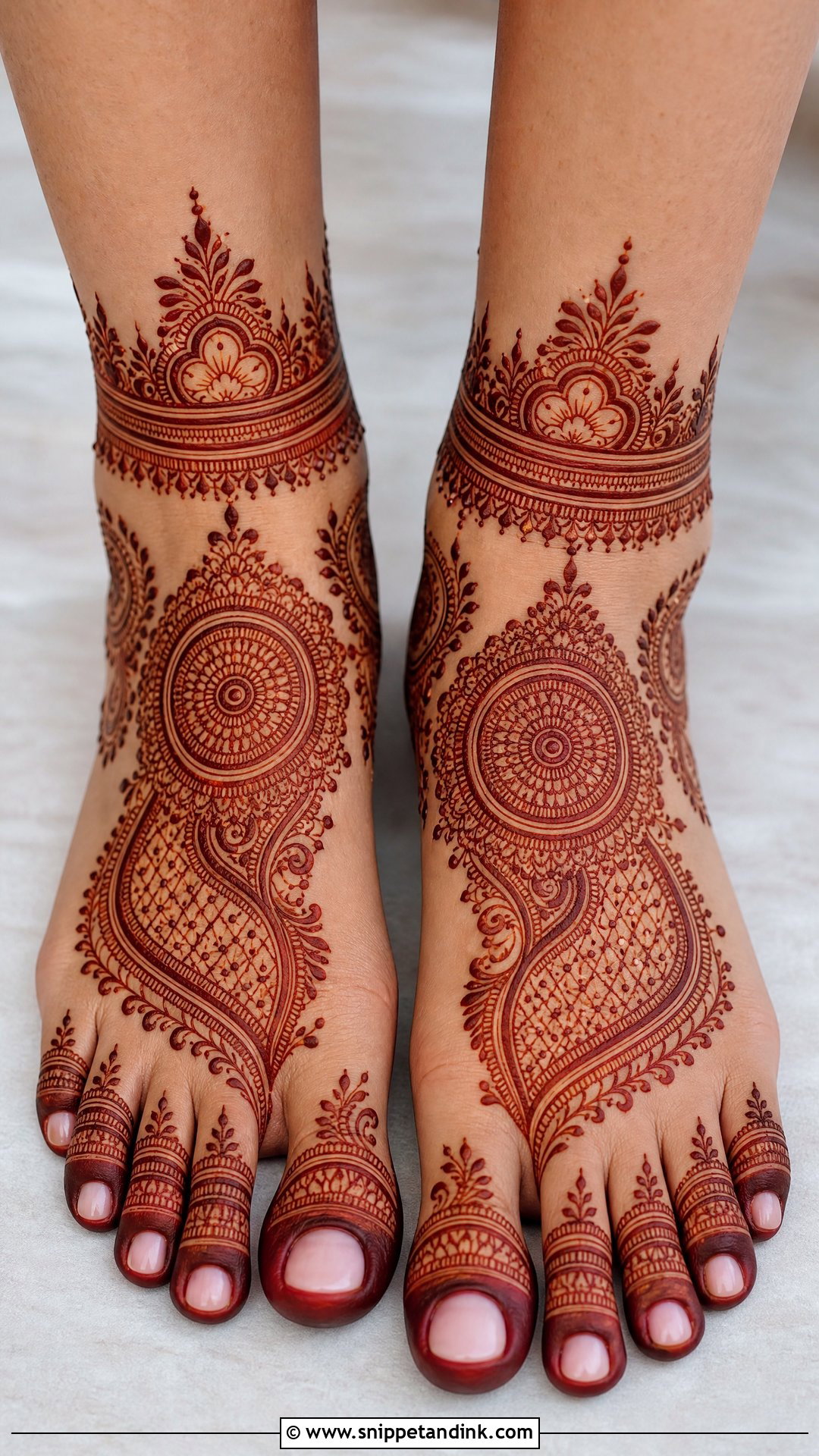 Kashees Bridal Foot Mehndi Design - Snippet and Ink - 20 Kashees Bridal Mehndi Designs