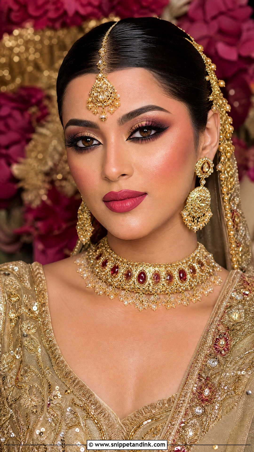Kashees Bridal Makeup With Heavy Jewelry - Snippet and Ink - 20 Kashees Bridal Makeup Ideas