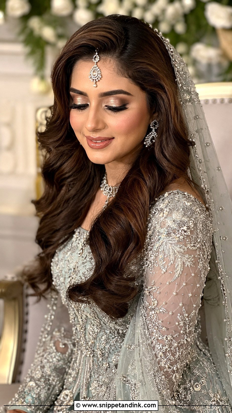 Kashees Bridal Open Waves - Snippet and Ink - 20 Kashees Bridal Hairstyle Ideas