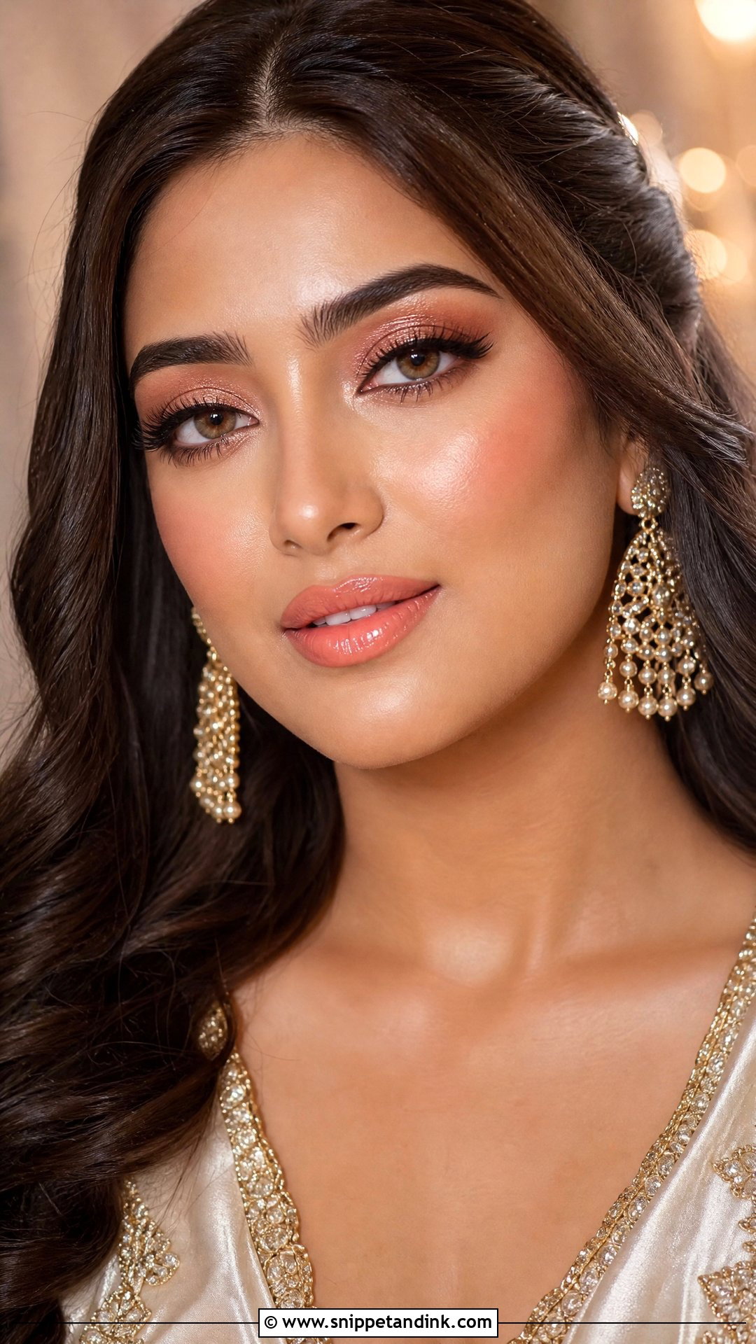 Kashees Dewy Bridal Makeup - Snippet and Ink - 20 Kashees Bridal Makeup Ideas