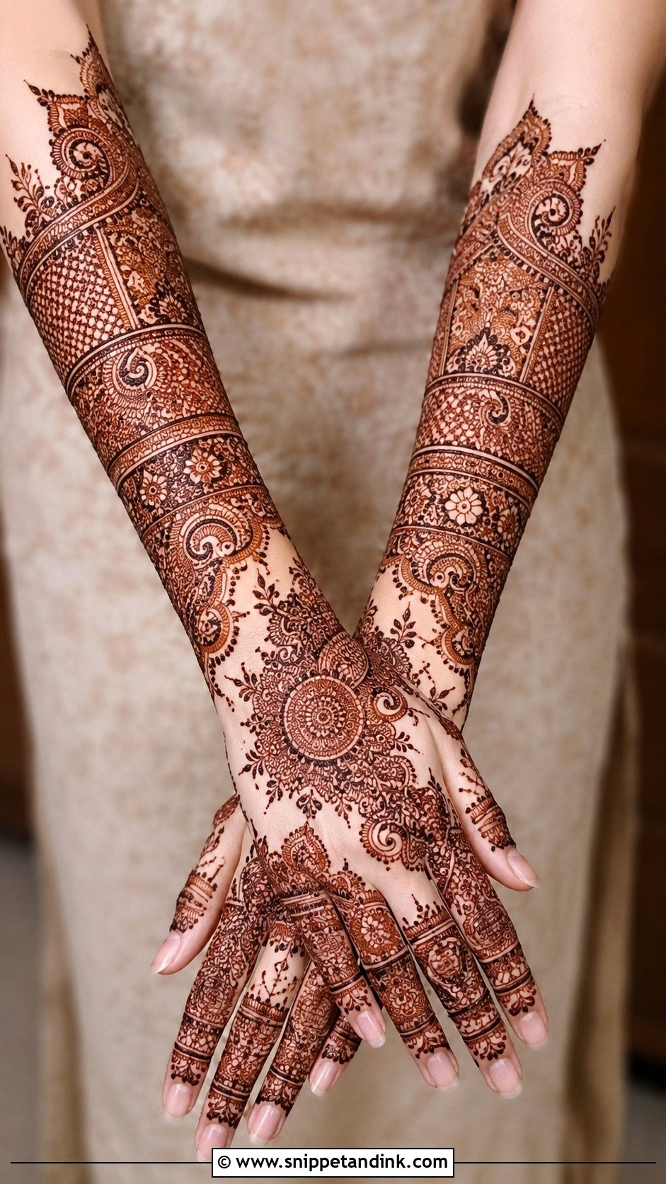 Kashees Forearm Mehndi Design - Snippet and Ink - 35 Kashee's Mehndi Designs