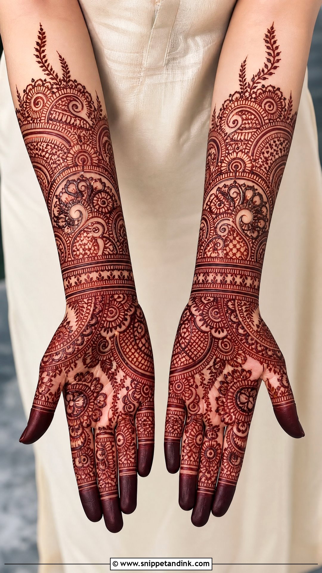 Kashees Full Hand Bridal Mehndi - Snippet and Ink - 20 Kashees Bridal Mehndi Design Ideas