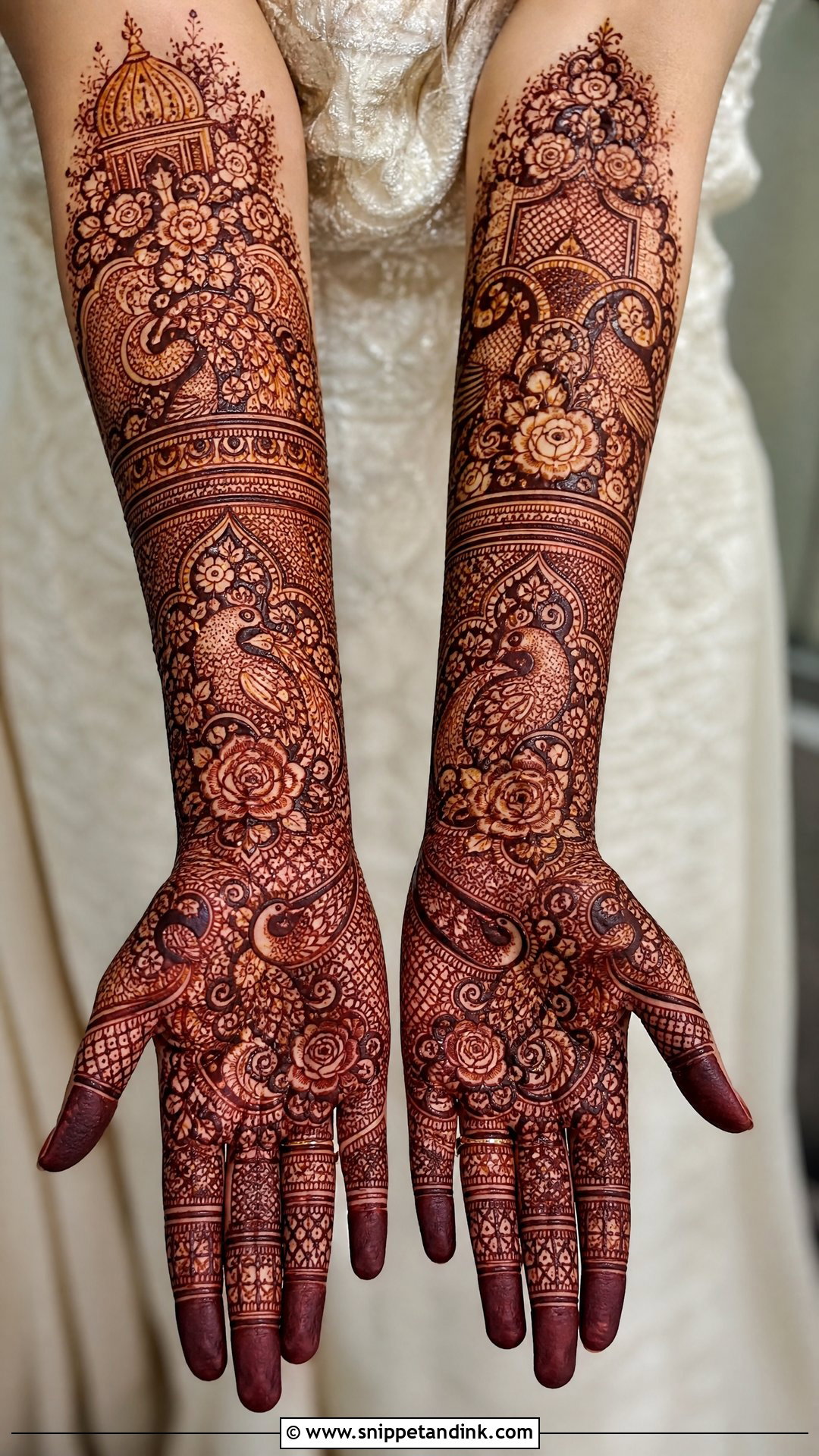Kashees Heavy Bridal Mehndi - Snippet and Ink - 20 Kashees Bridal Mehndi Design Ideas