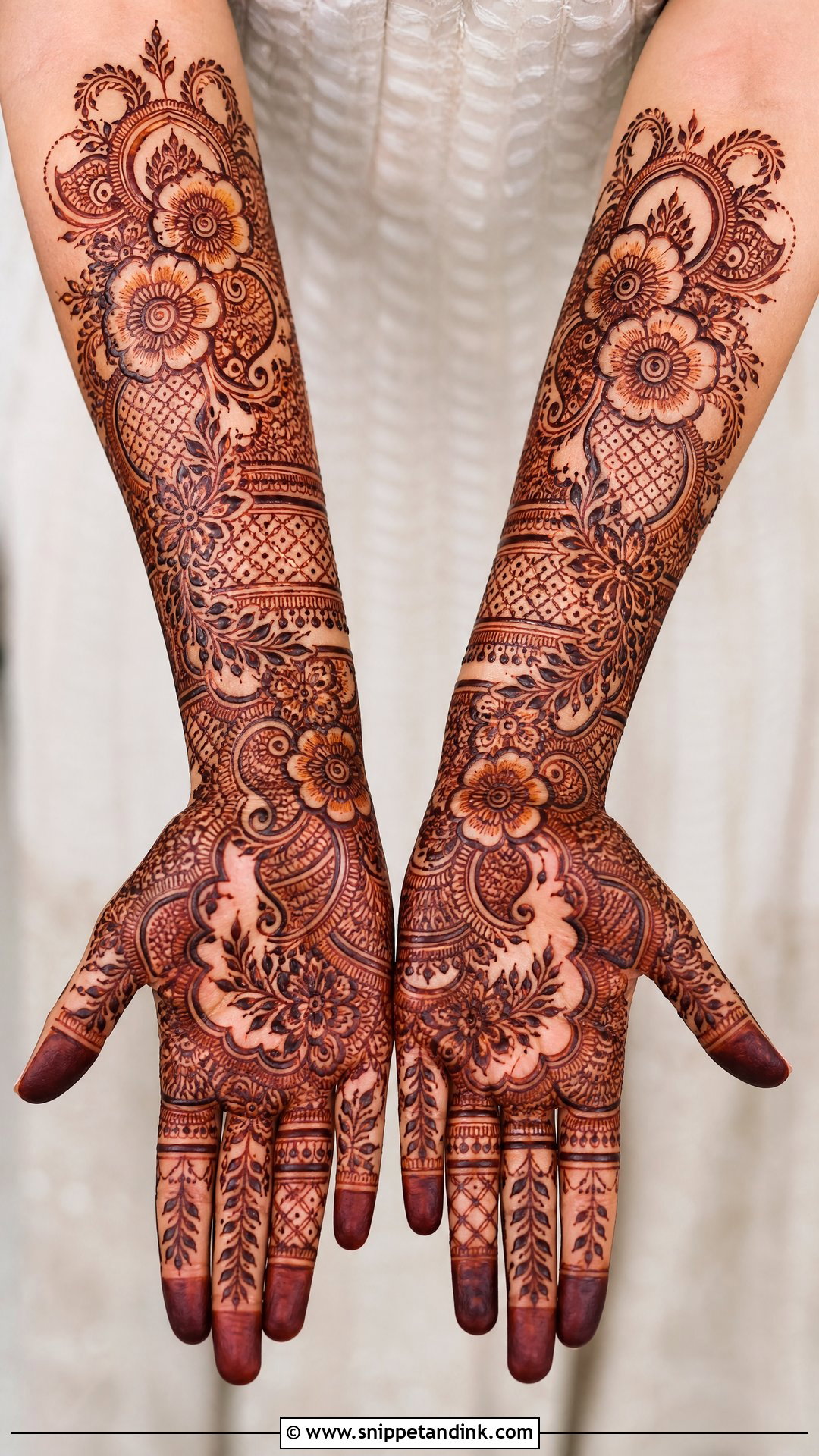 Kashees Indo Arabic Bridal Mehndi - Snippet and Ink - 20 Kashees Bridal Mehndi Design Ideas