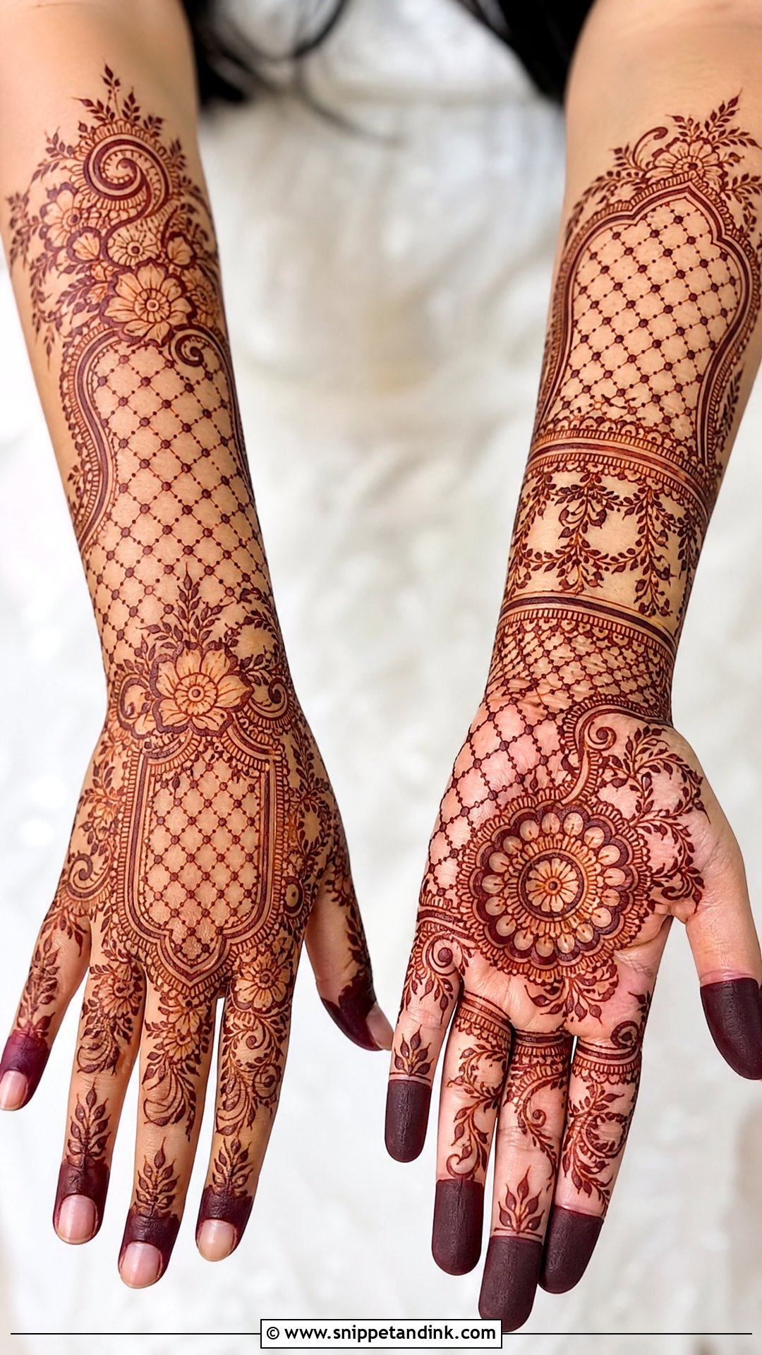 Kashees Jaali Bridal Mehndi - Snippet and Ink - 20 Kashees Bridal Mehndi Design Ideas