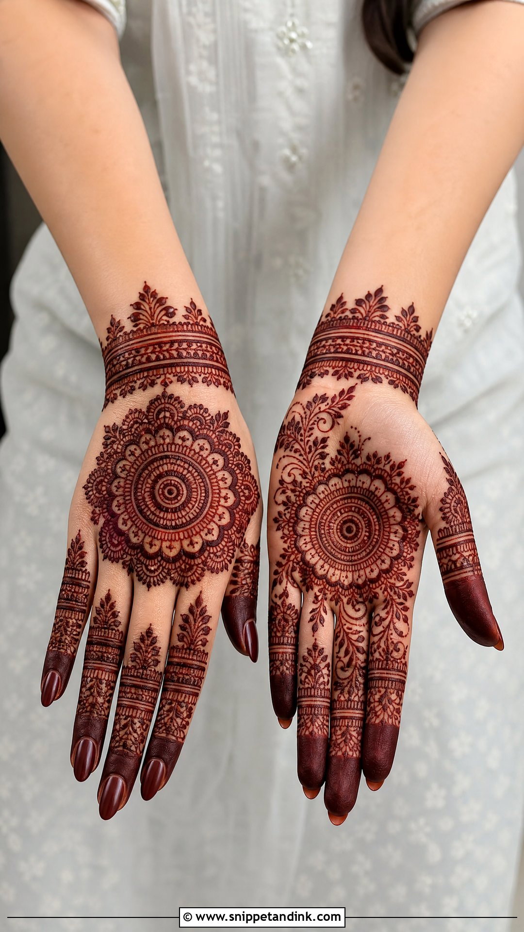 Kashees Mandala Bridal Mehndi Design - Snippet and Ink - 20 Kashees Bridal Mehndi Designs