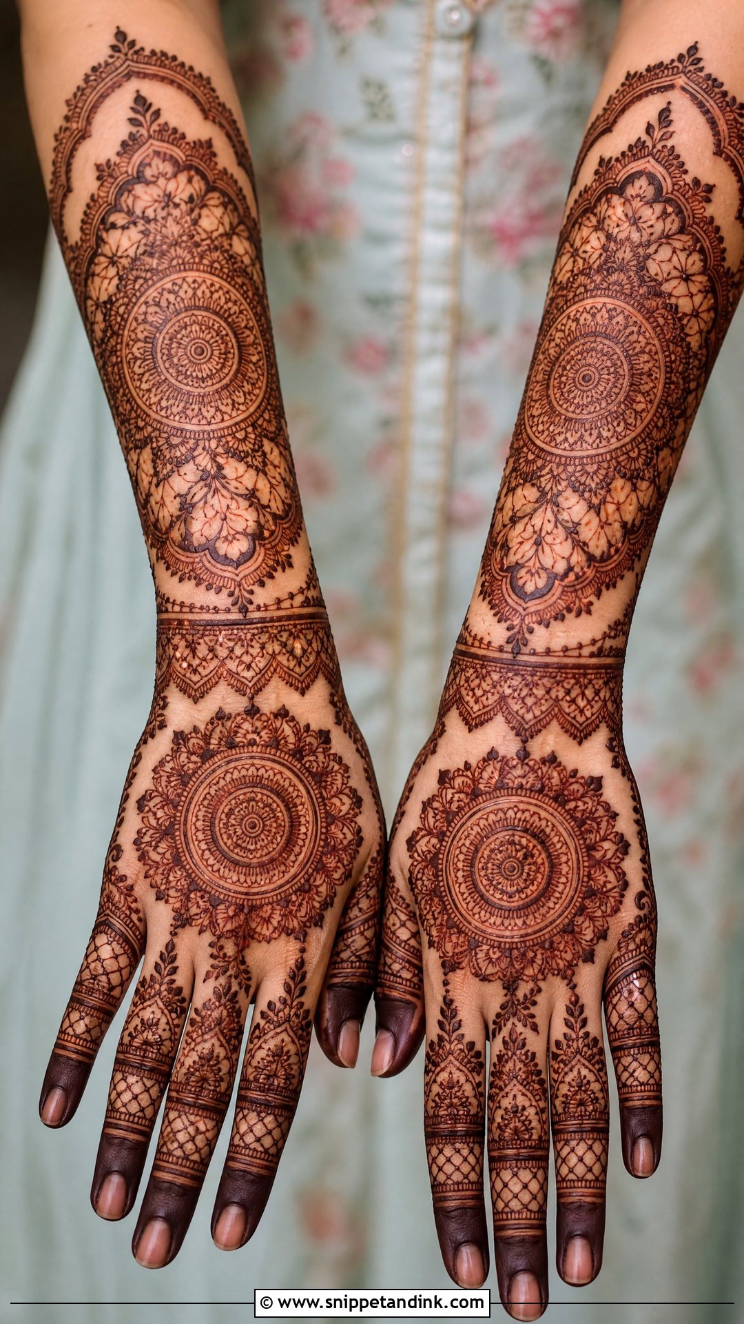 Kashees Mandala Bridal Mehndi - Snippet and Ink - 20 Kashees Bridal Mehndi Design Ideas