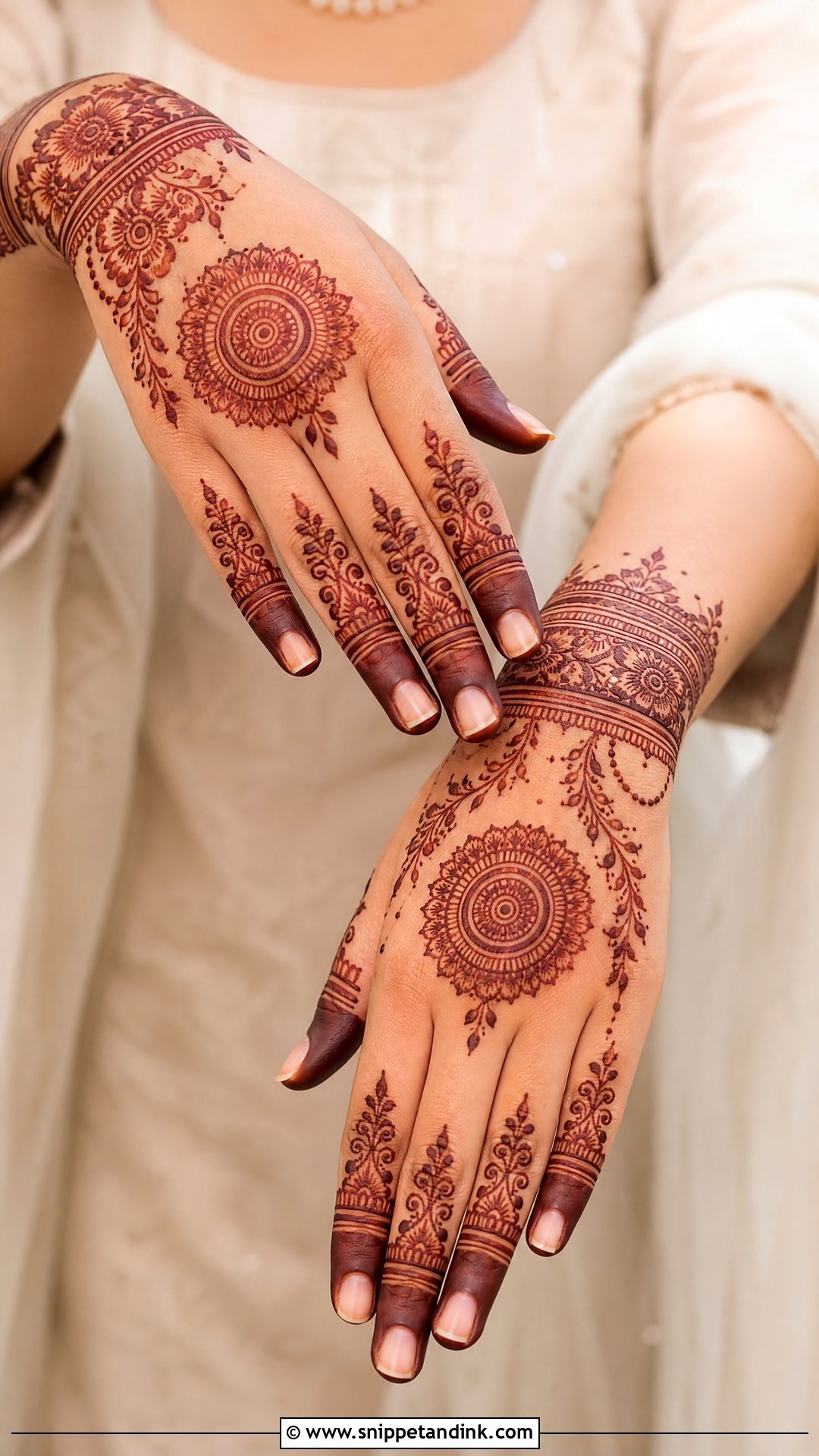 Kashees Modern Bridal Mehndi Design - Snippet and Ink - 20 Kashees Bridal Mehndi Designs