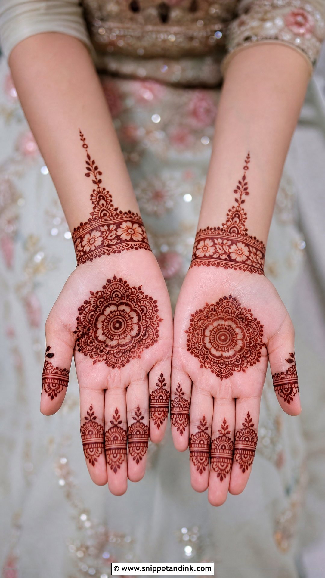 Kashees Simple Bridal Mehndi - Snippet and Ink - 20 Kashees Bridal Mehndi Design Ideas