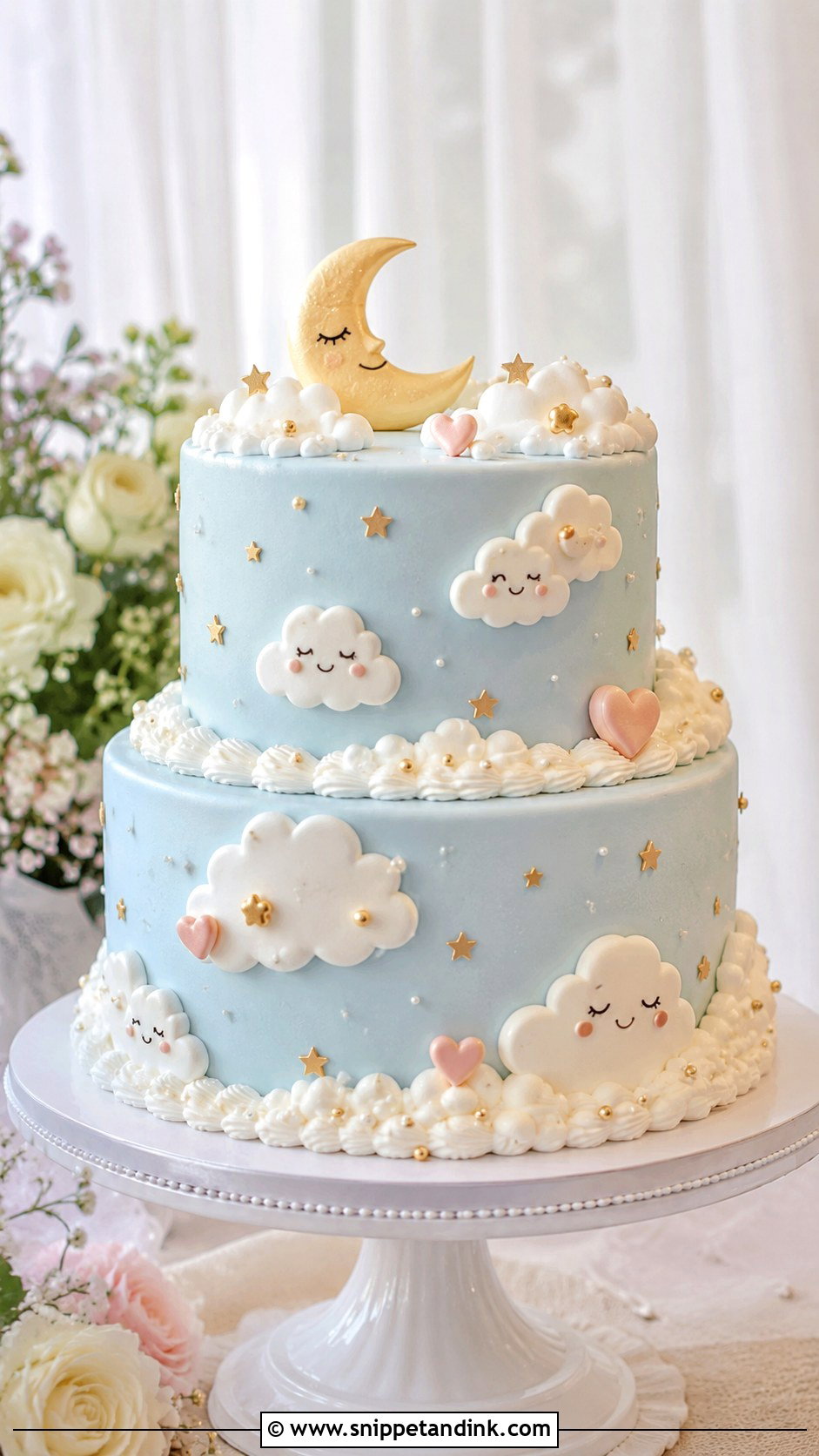 Kawaii Cloud Wedding Cake - Snippet and Ink - 20 Kawaii Wedding Cake Ideas
