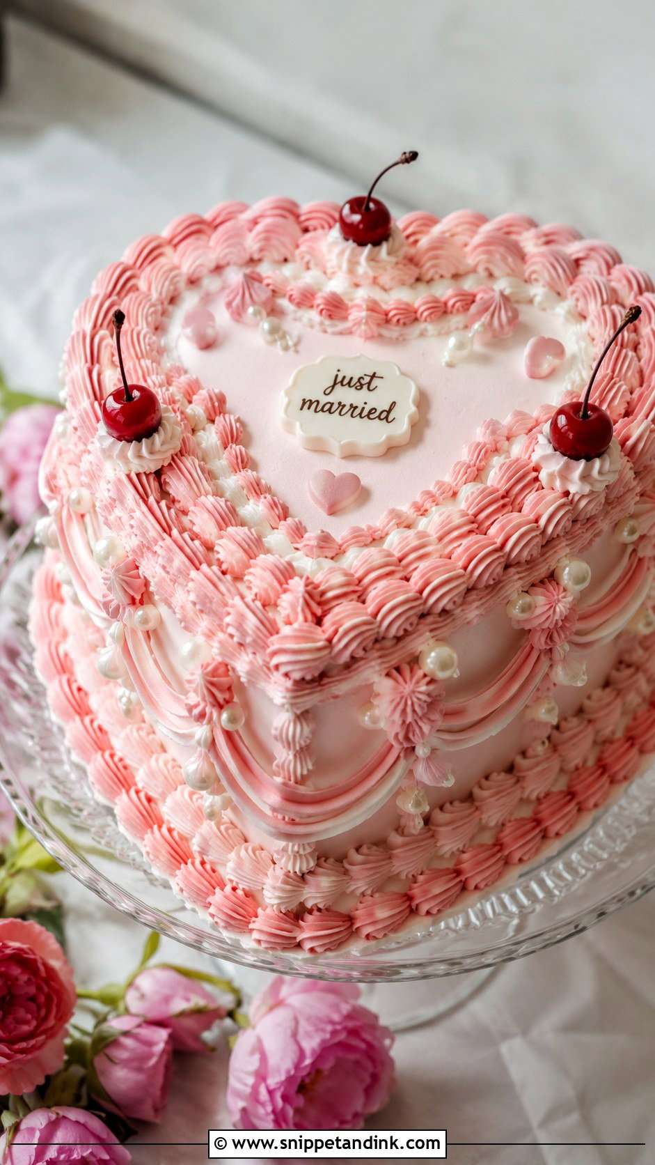 Kawaii Lambeth Wedding Cake - Snippet and Ink - 20 Kawaii Wedding Cake Ideas