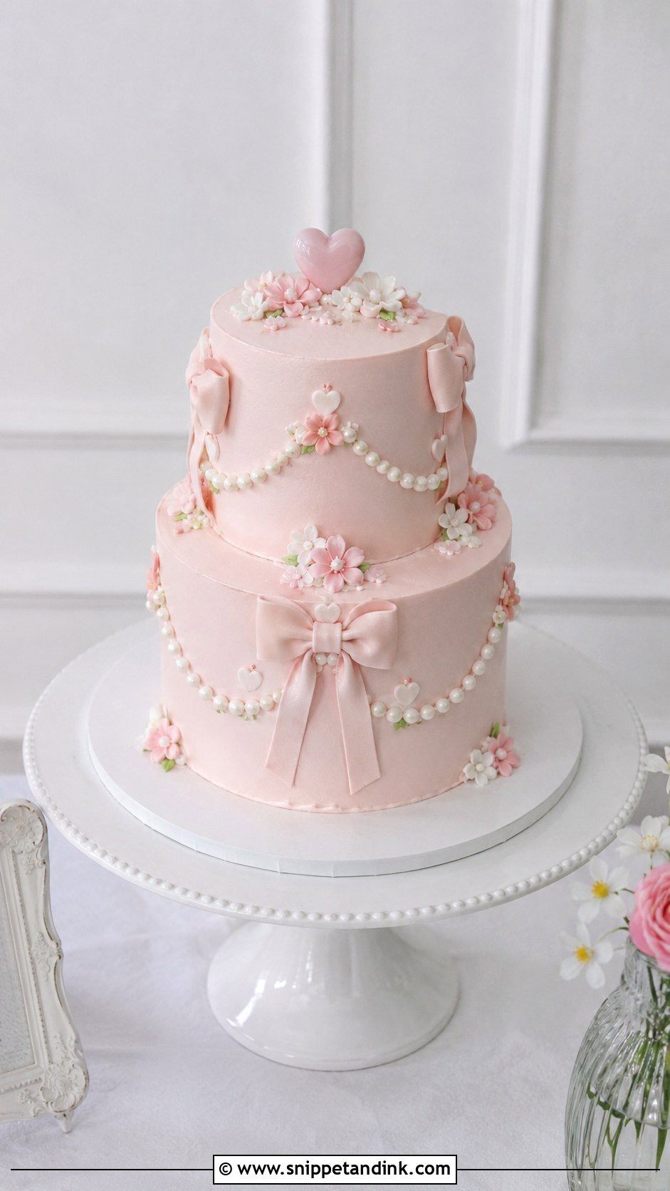 Kawaii Mini Tier Wedding Cake - Snippet and Ink - 20 Kawaii Wedding Cake Ideas
