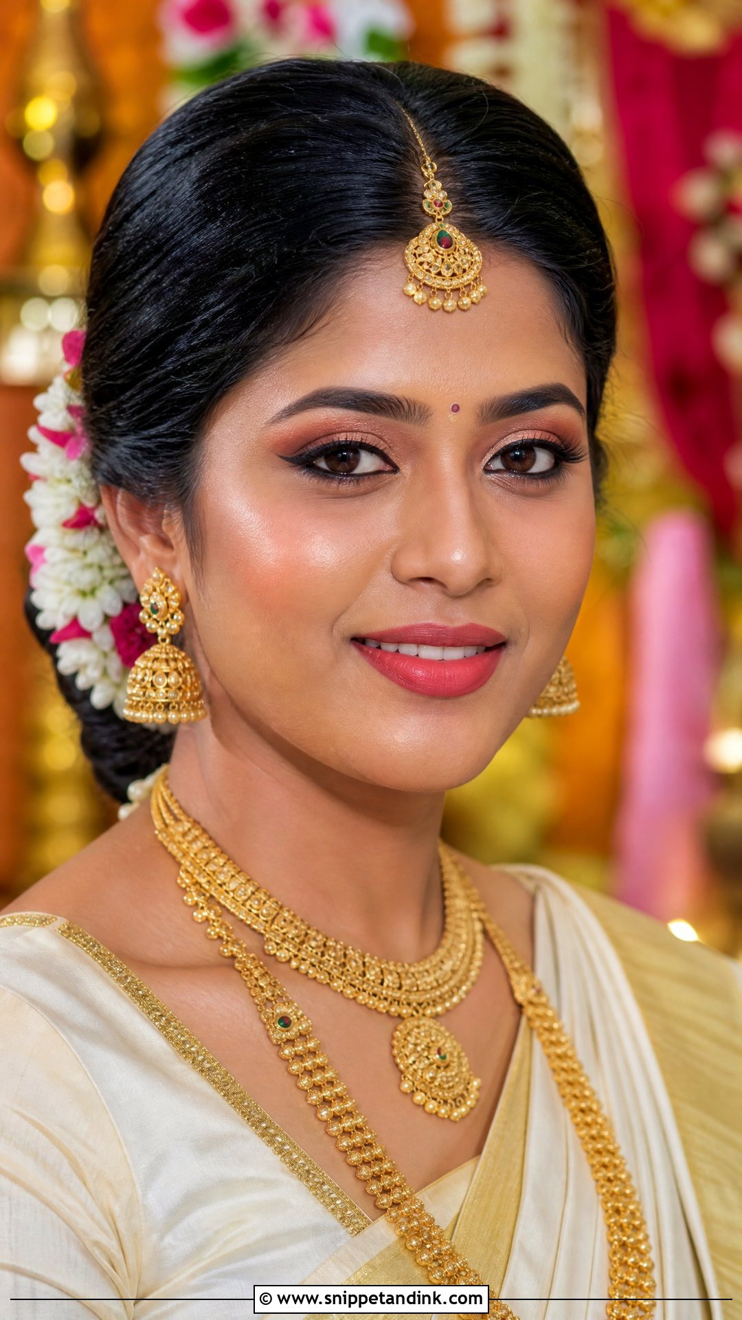 Kerala Bridal Makeup - Snippet and Ink - 20 South Asian Bridal Makeup Ideas
