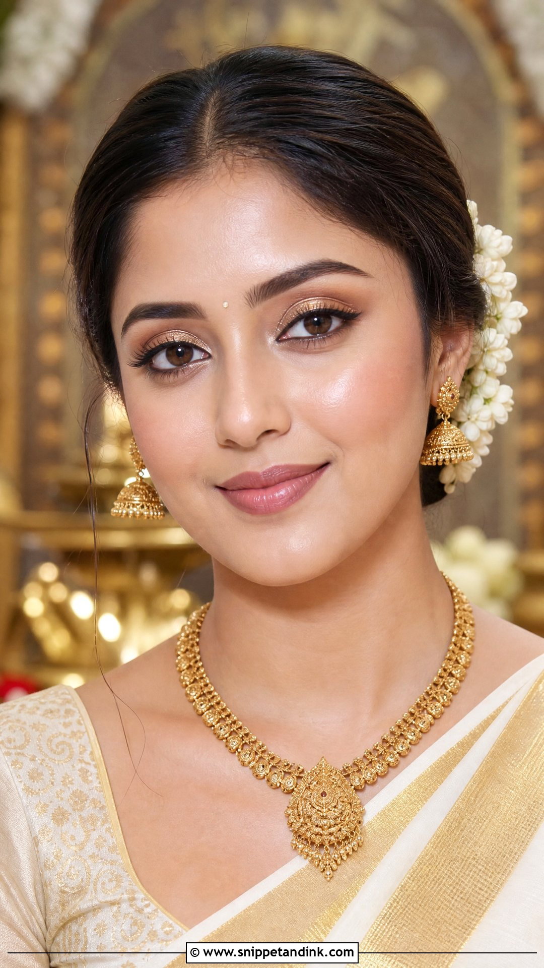 Kerala Bridal Makeup - Snippet and Ink - 20 Traditional South Indian Bridal Makeup Ideas