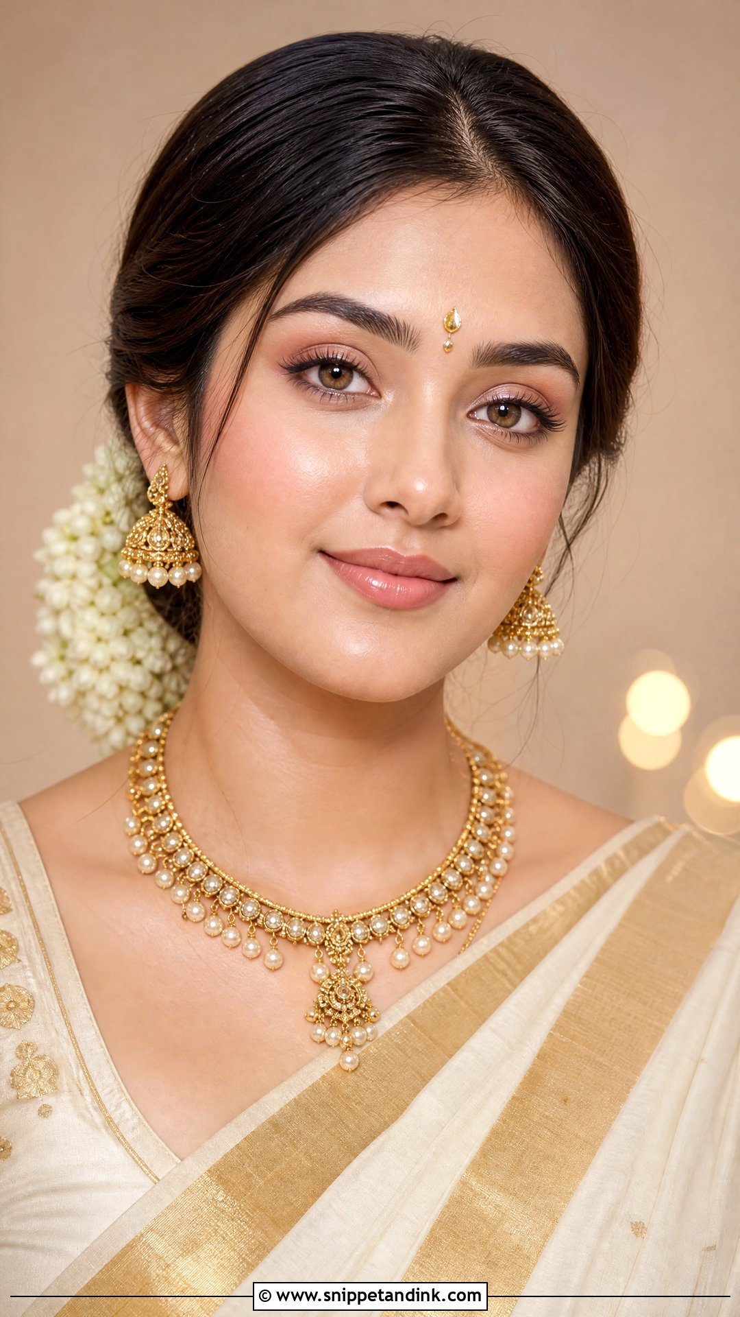 Kerala Bridal Makeup With Dewy Skin - Snippet and Ink - 20 Kerala Bridal Makeup Ideas