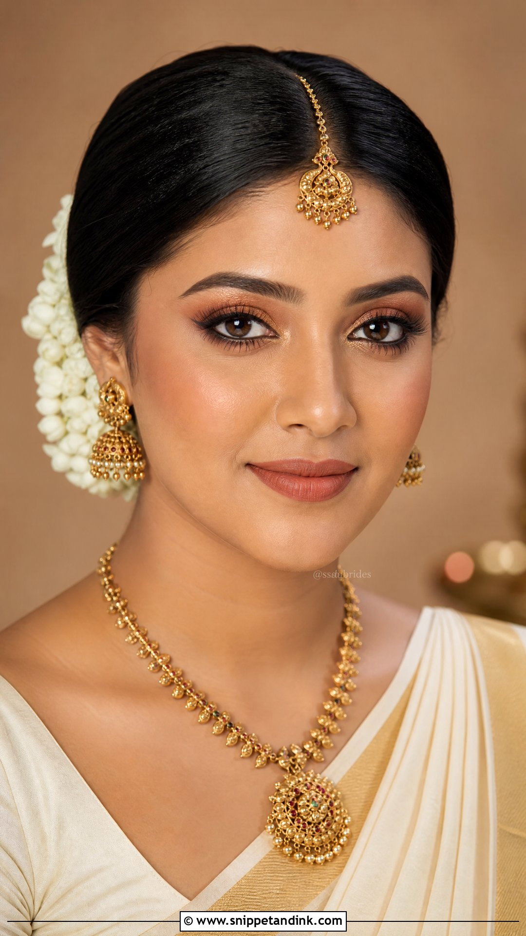 Kerala Bridal Makeup With Matte Finish - Snippet and Ink - 20 Kerala Bridal Makeup Ideas