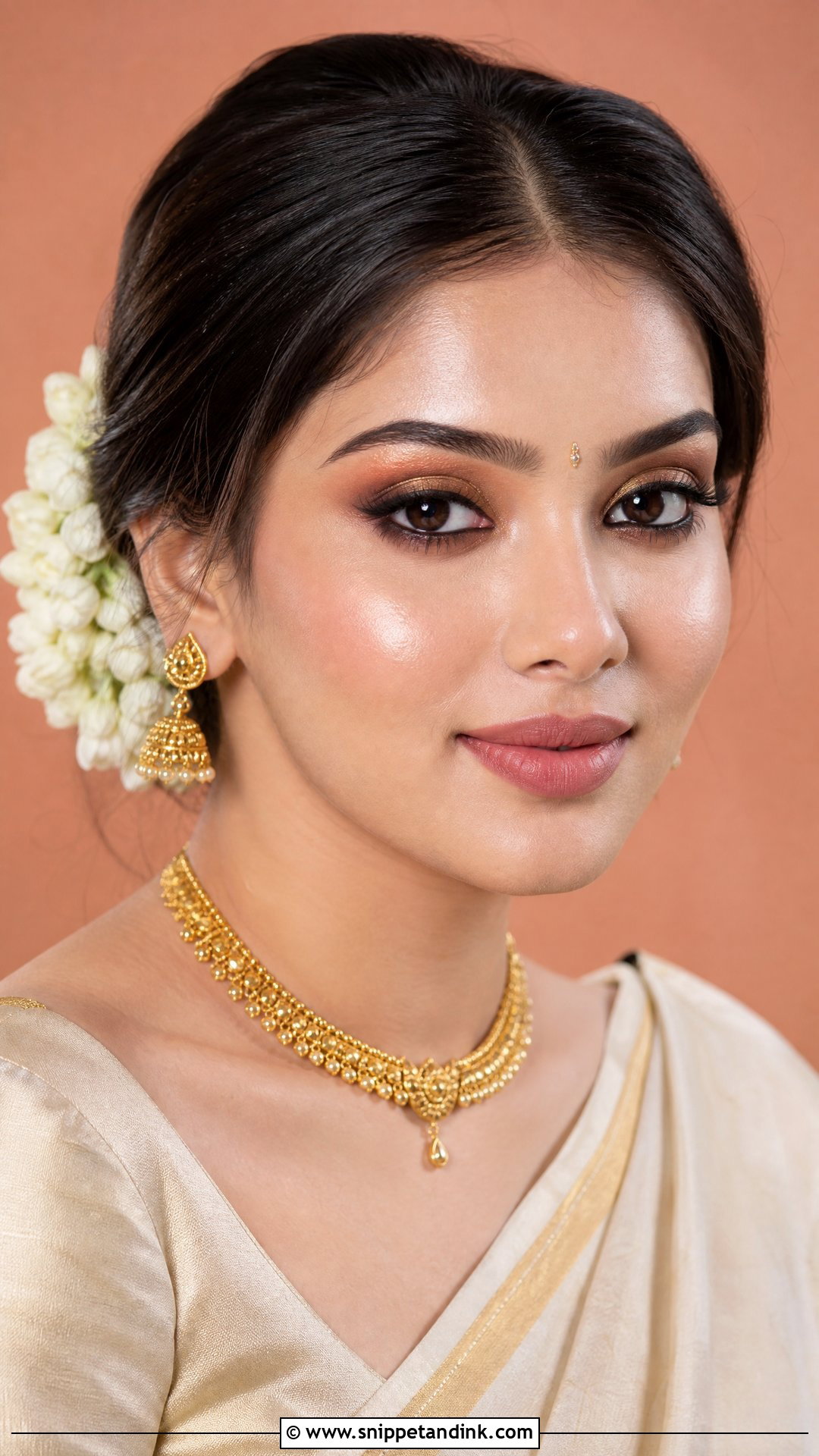Kerala Bridal Makeup With Nude Lip - Snippet and Ink - 20 Kerala Bridal Makeup Ideas