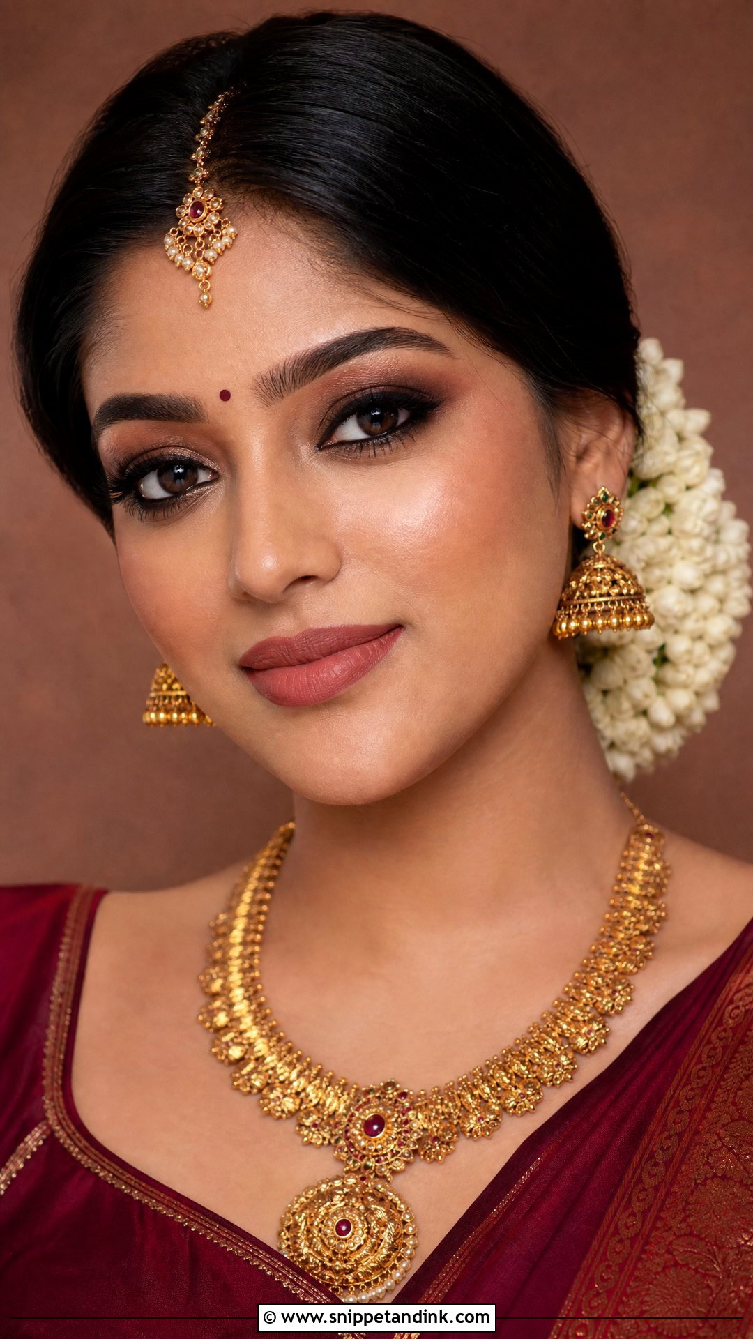 Kerala Bridal Makeup With Smokey Eyes - Snippet and Ink - 20 Kerala Bridal Makeup Ideas
