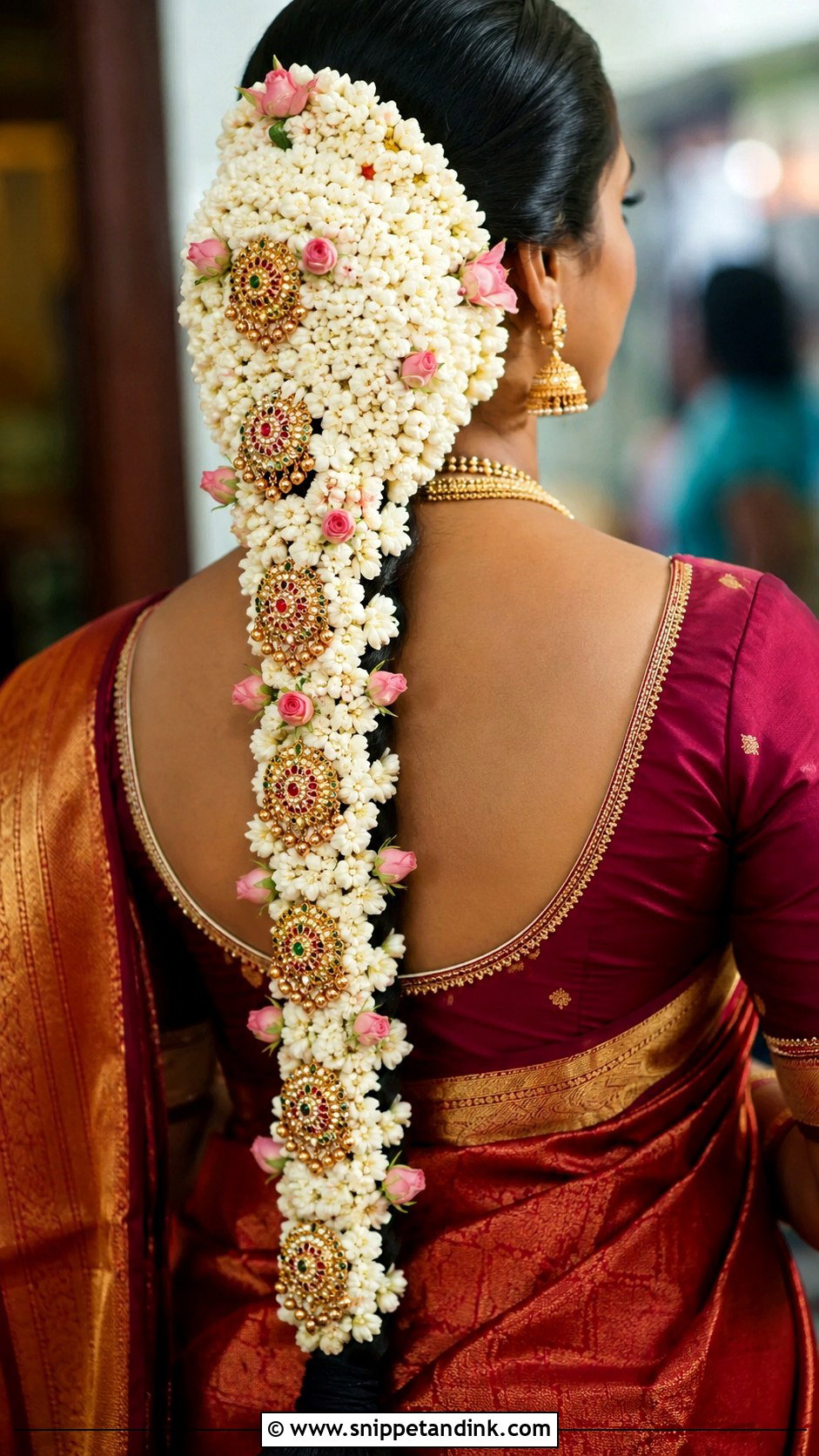 Kerala Bridal Poo Jada - Snippet and Ink - 15 Kerala Wedding Bridal Hairstyle Ideas