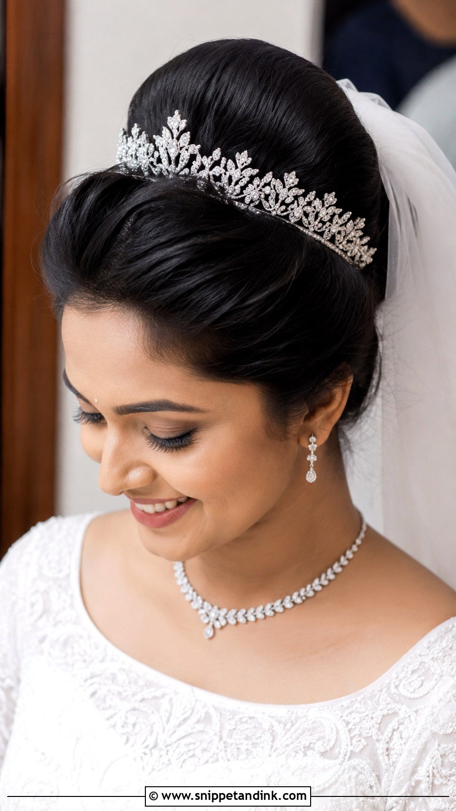 Kerala Christian Bride Crown Bun - Snippet and Ink - 15 Kerala Christian Bride Hairstyle Ideas