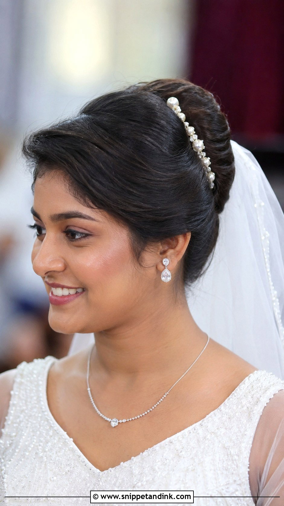 Kerala Christian Bride French Twist - Snippet and Ink - 15 Kerala Christian Bride Hairstyle Ideas