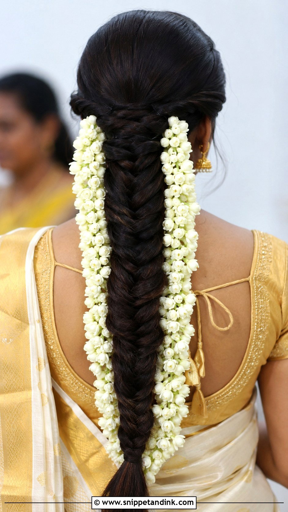 Kerala Hindu Wedding Fishtail Braid - Snippet and Ink - 20 Kerala Hindus Wedding Hairstyles
