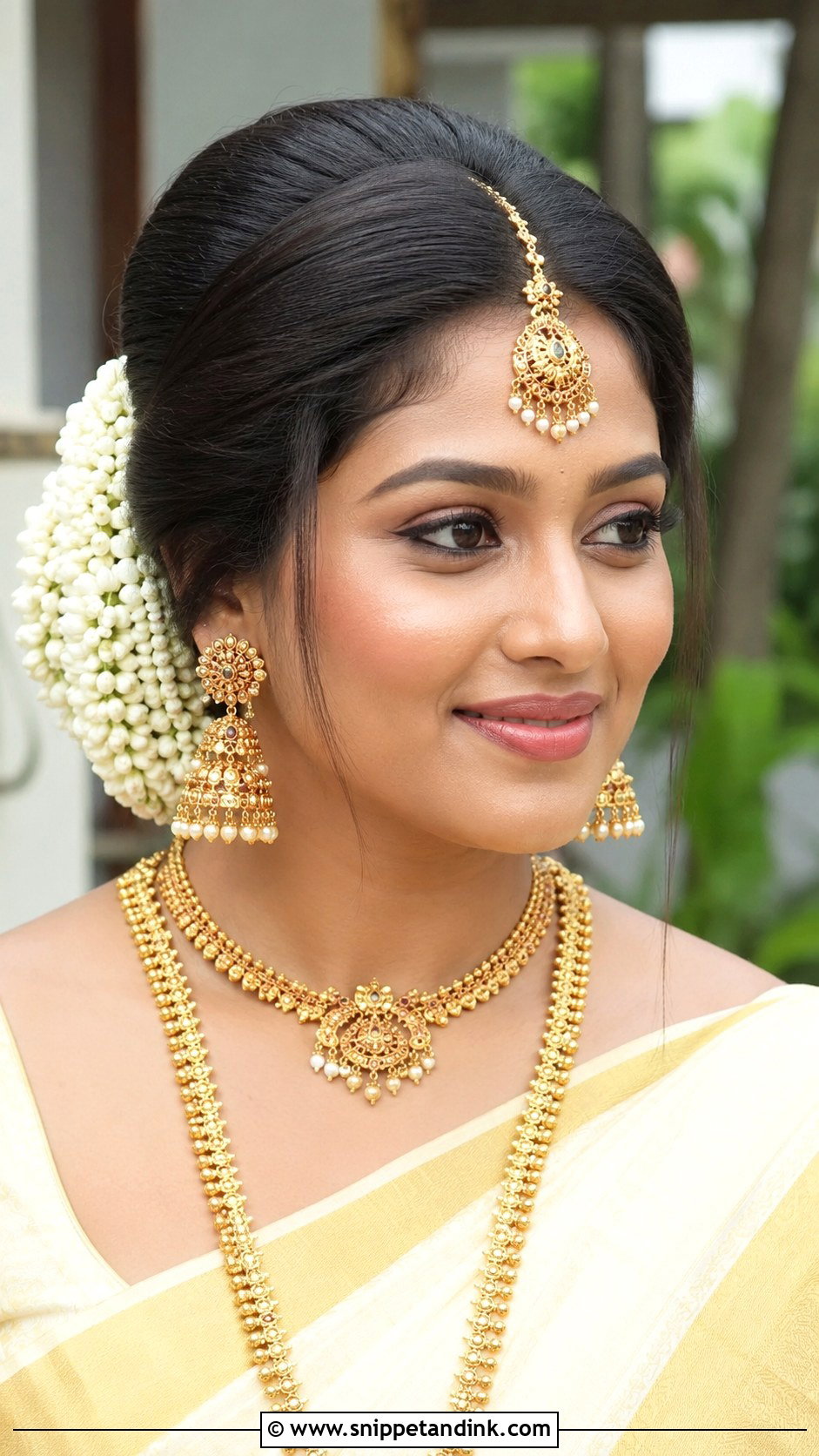 Kerala Hindu Wedding Puff Bun - Snippet and Ink - 20 Kerala Hindus Wedding Hairstyles