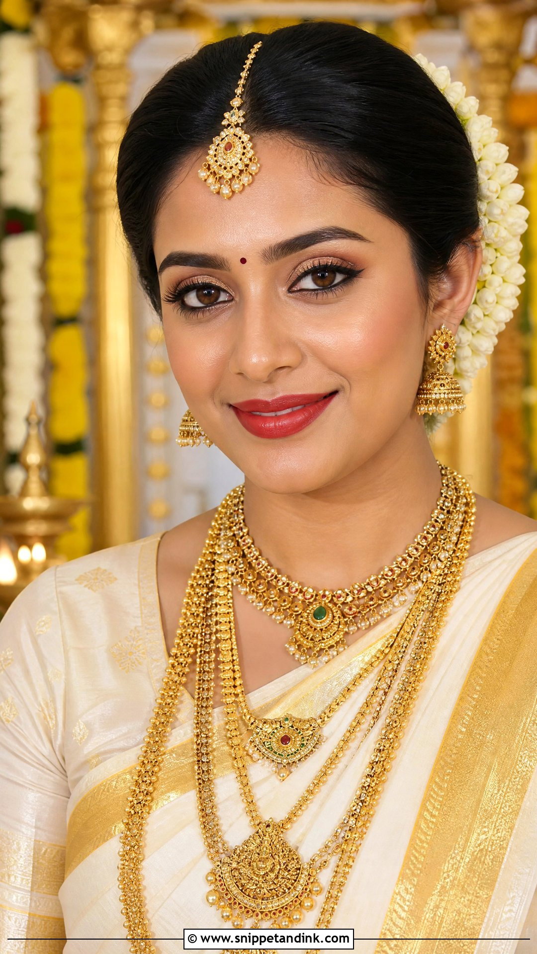 Kerala South Indian Bridal Makeup - Snippet and Ink - 25 South Indian Bridal Makeup Ideas