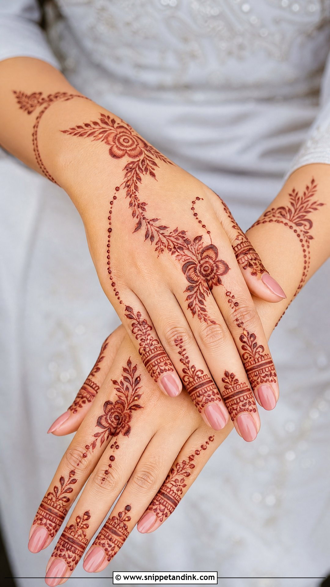 Khafif Engagement Mehndi Design - Snippet and Ink - 30 Mehndi Designs for Engagement Brides