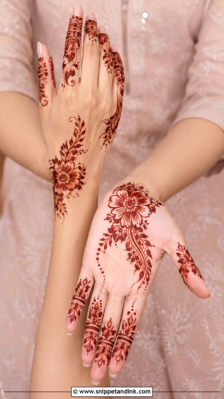 Khafif Engagement Mehndi Design - Snippet and Ink - 30 Engagement Mehndi Designs for Bride